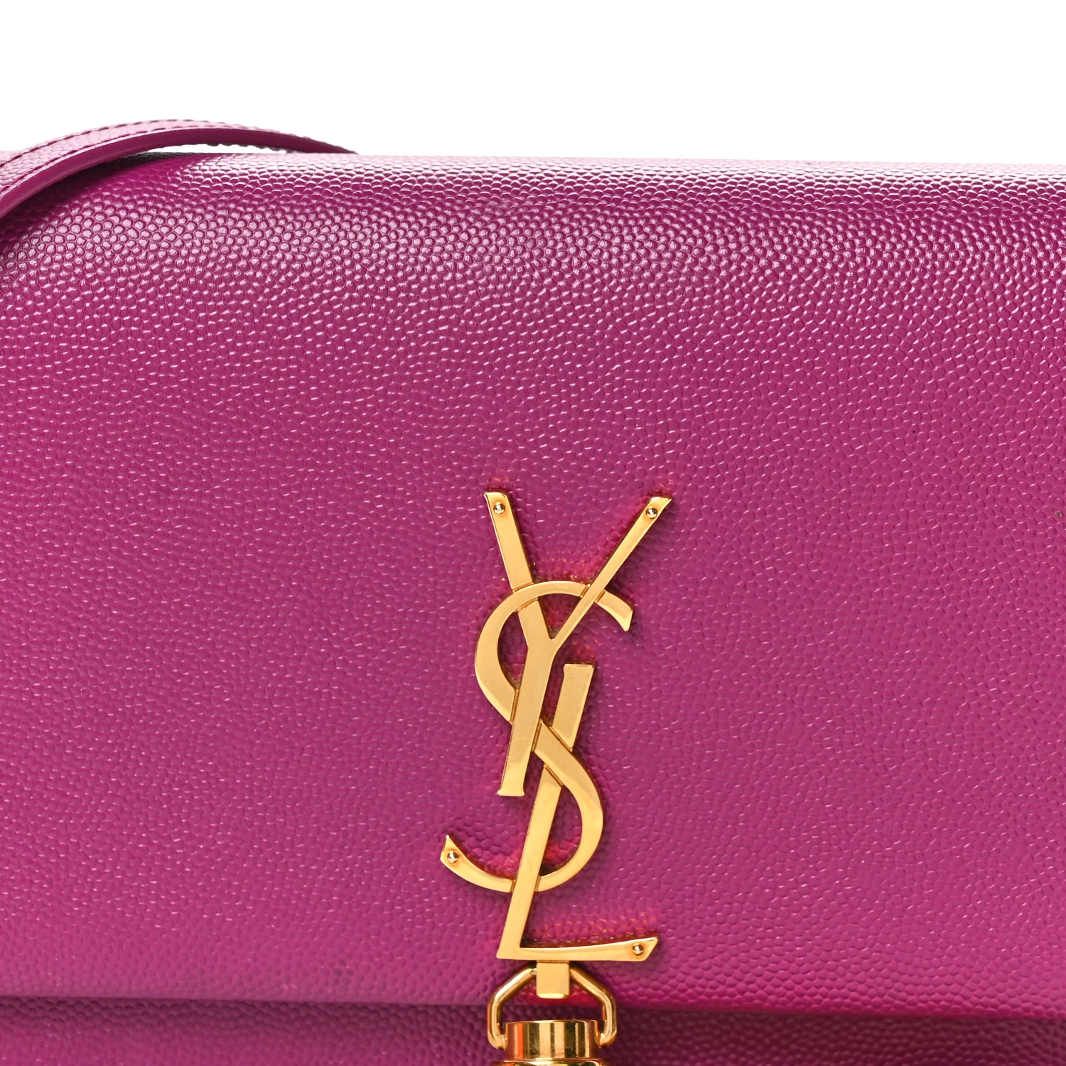 Grain De Poudre Classic Monogram Kate Tassel Chain Wallet Dark Grape - Image 7