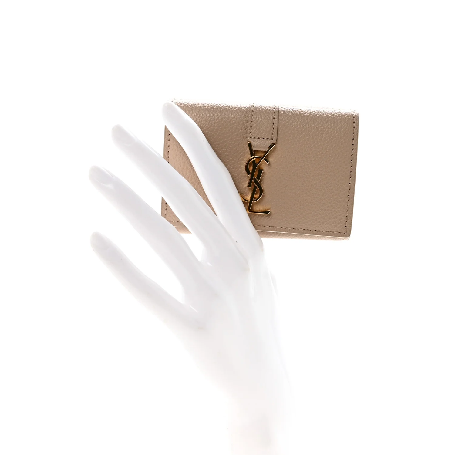 Grain De Poudre Compact Fold Wallet Dark Beige - Image 2