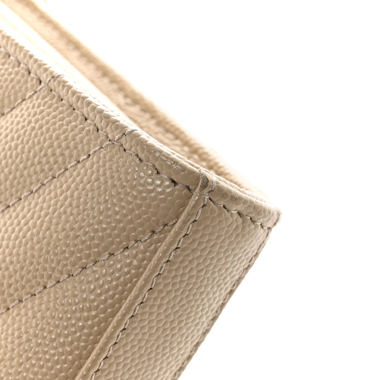 Grain De Poudre Matelasse Chevron Cassandre Chain Wallet Nude Powder - Image 11