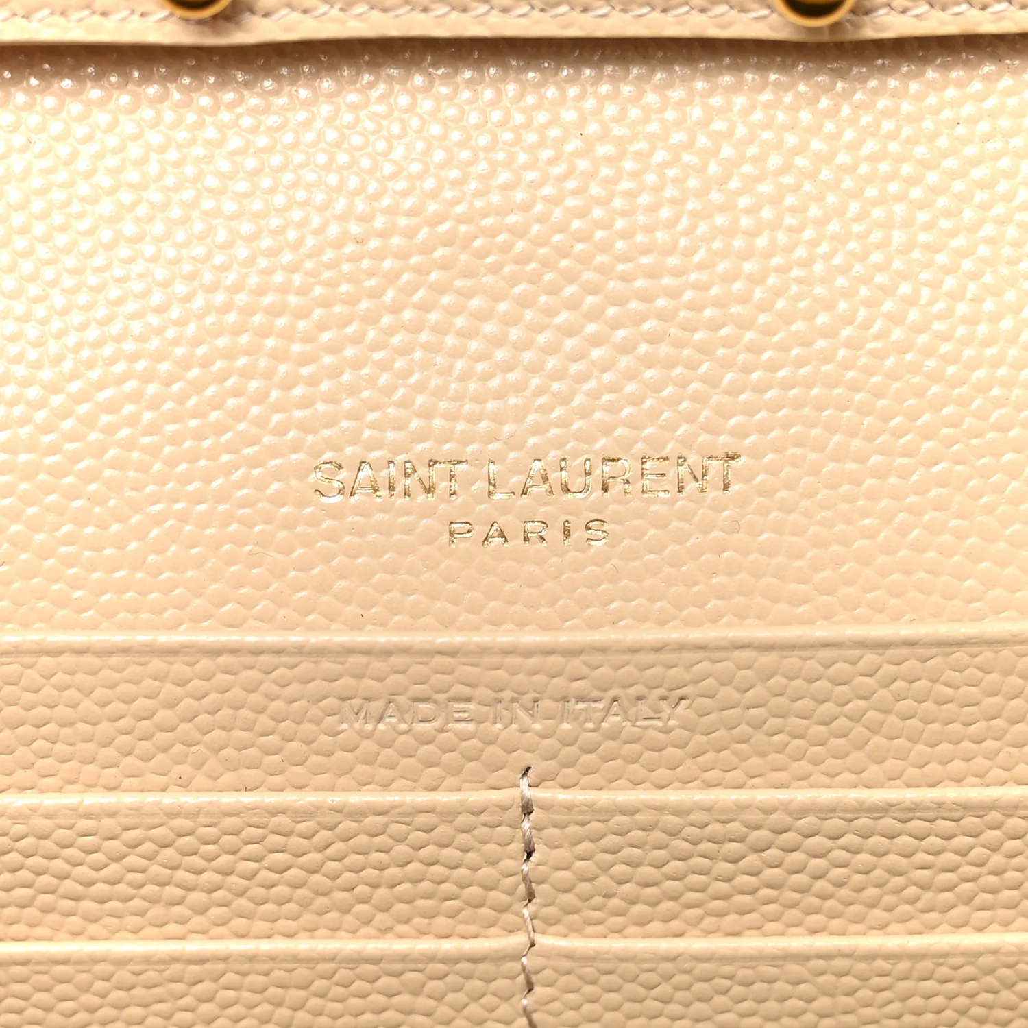 Grain De Poudre Matelasse Chevron Cassandre Chain Wallet Nude Powder - Image 6