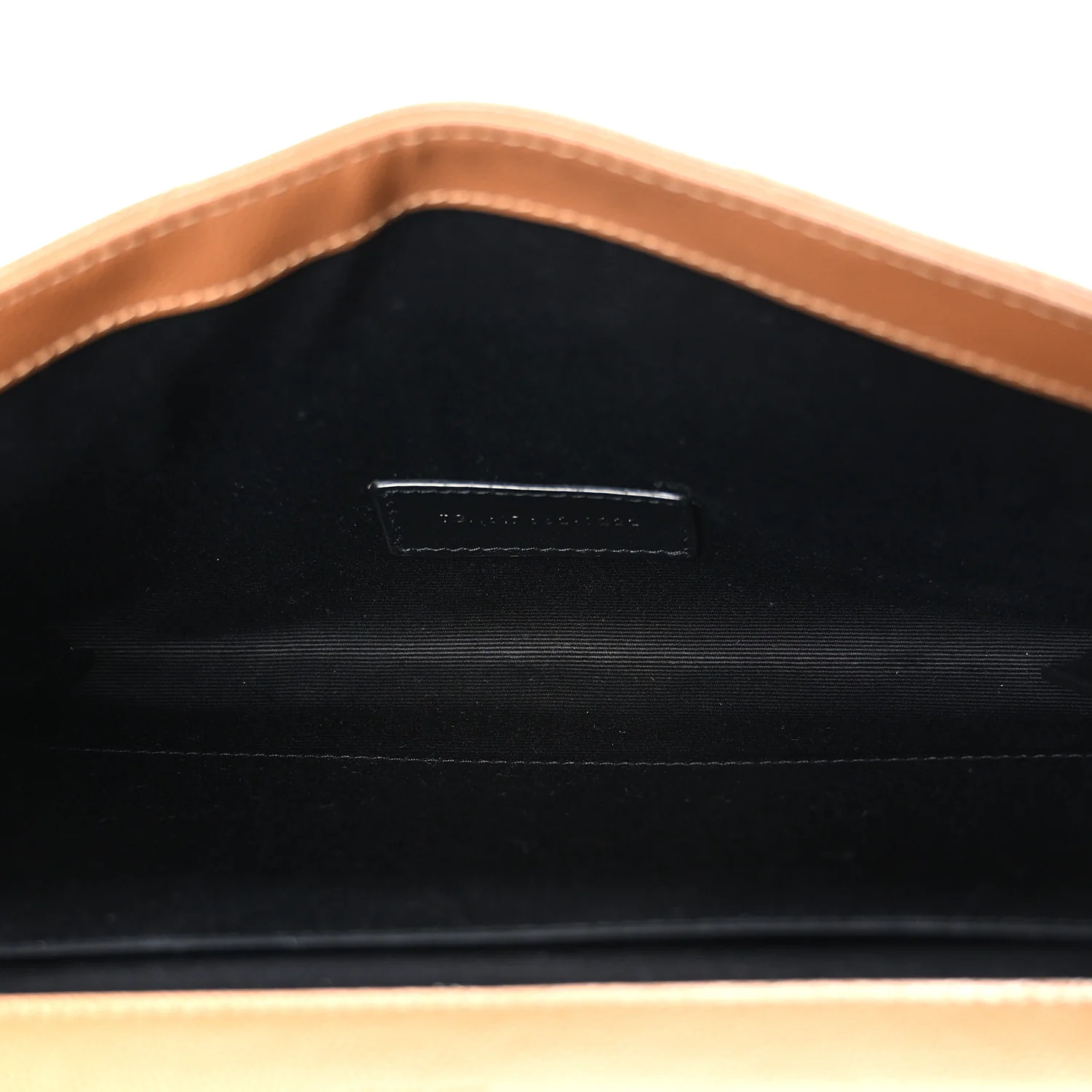 Grain De Poudre Matelasse Chevron Monogram Cassandre Flap Pouch Natural Dark - Image 5