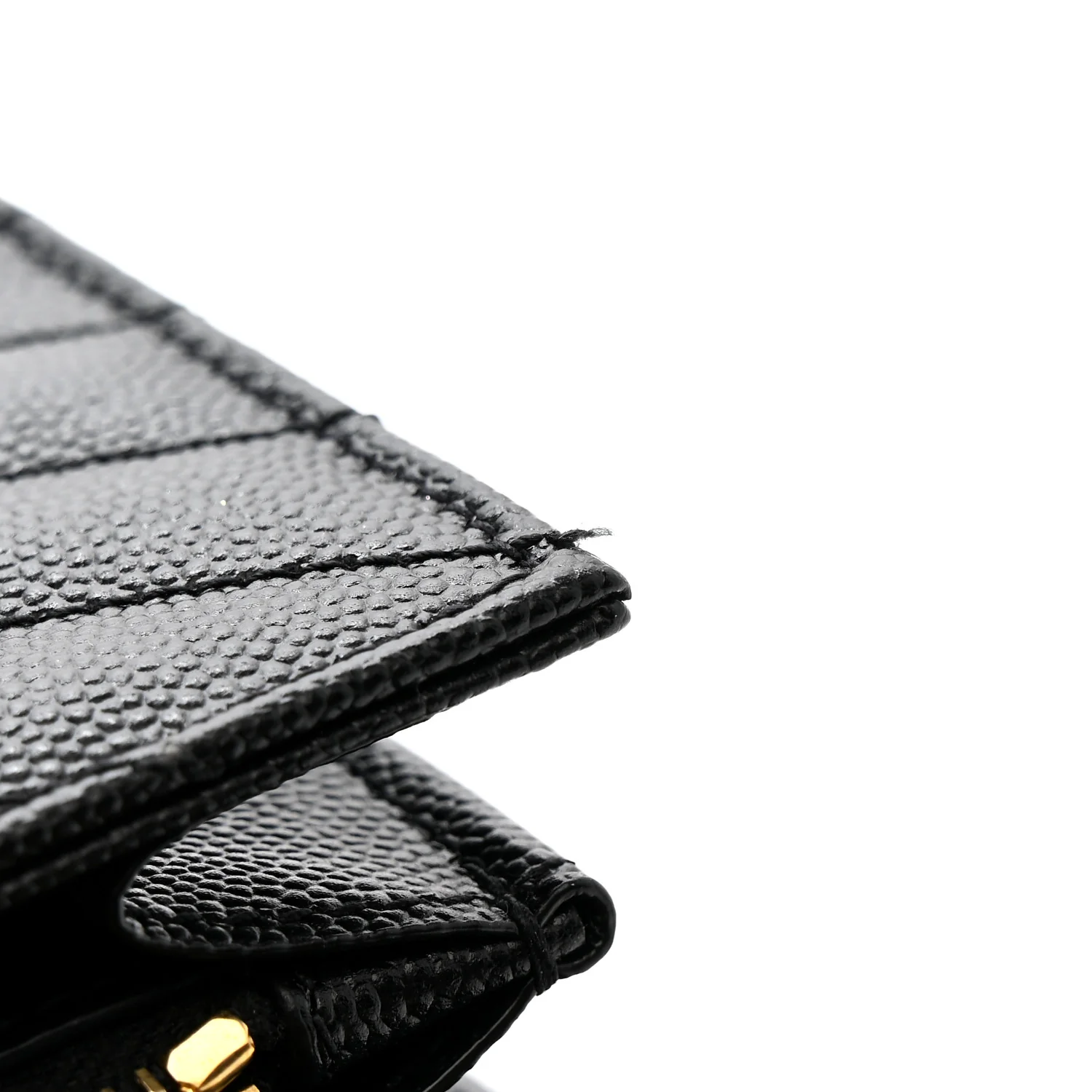 Grain De Poudre Matelasse Chevron Monogram Chain Wallet Black - Image 11