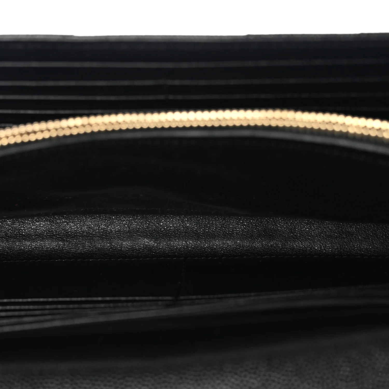Grain De Poudre Matelasse Chevron Monogram Chain Wallet Black - Image 11