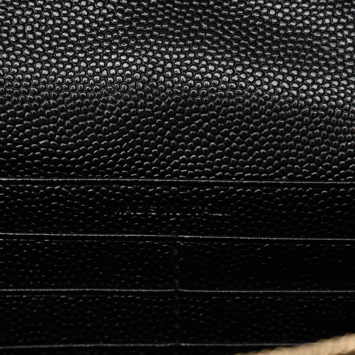 Grain De Poudre Matelasse Chevron Monogram Chain Wallet Black - Image 14