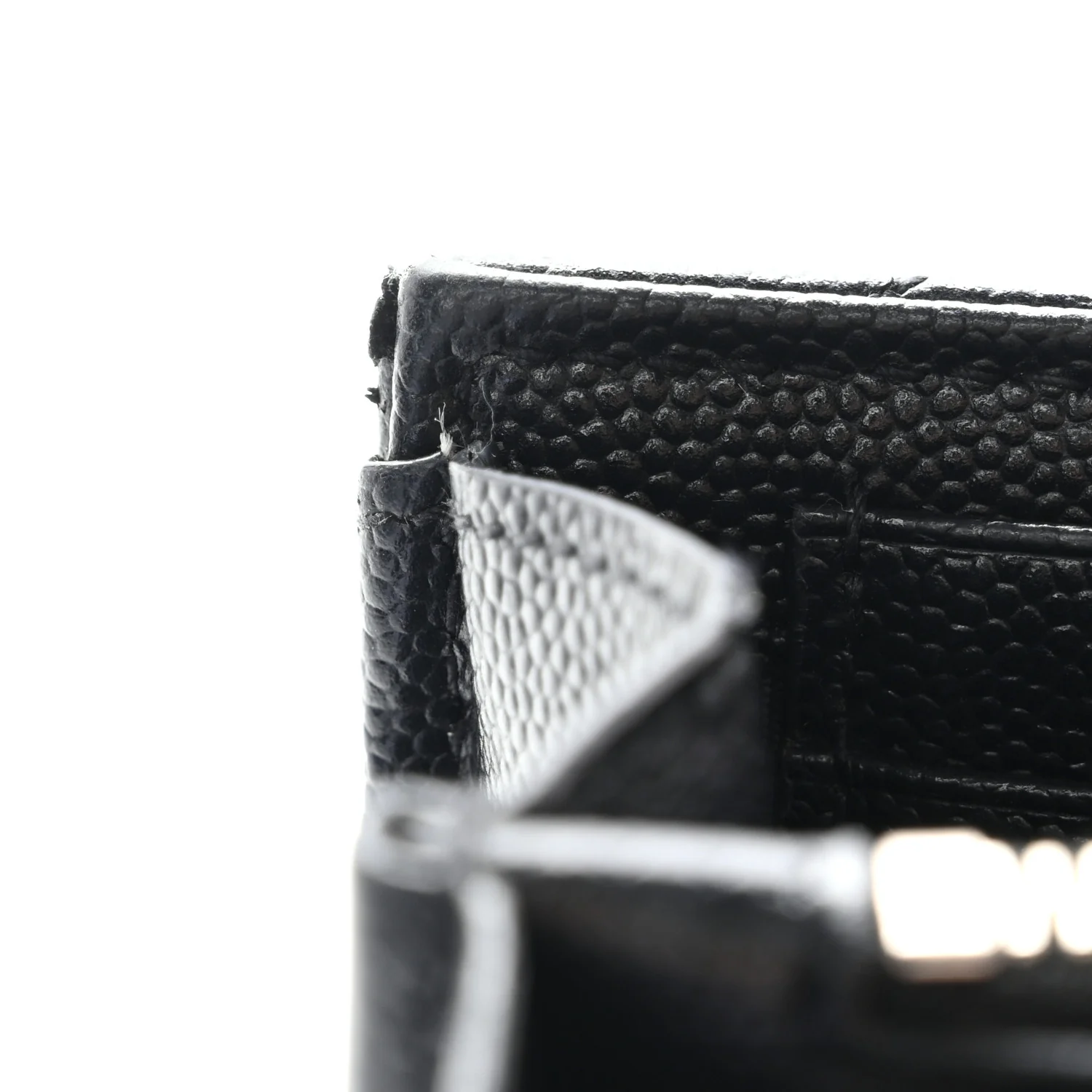 Grain De Poudre Matelasse Chevron Monogram Chain Wallet Black - Image 13