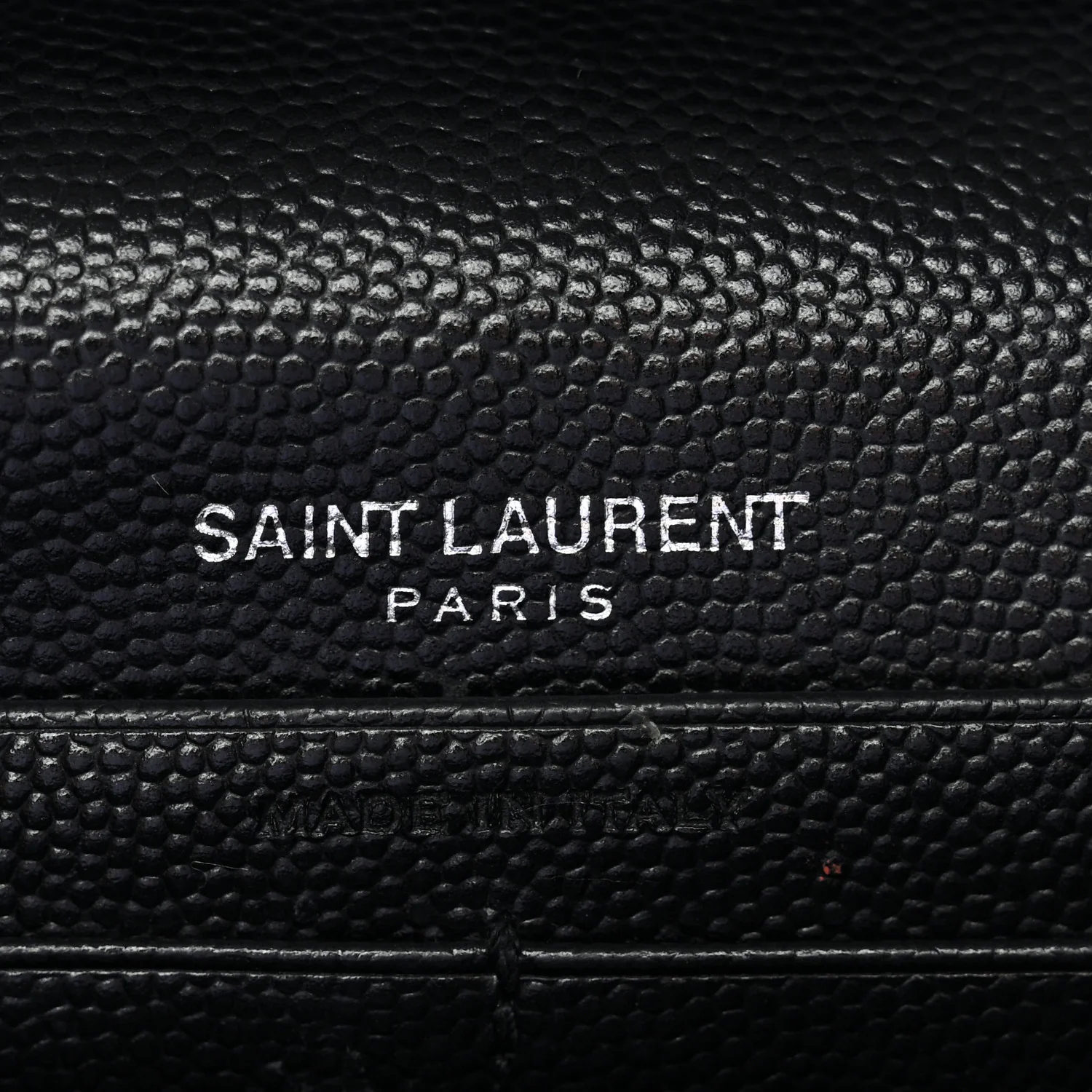 Grain De Poudre Matelasse Chevron Monogram Chain Wallet Black - Image 7