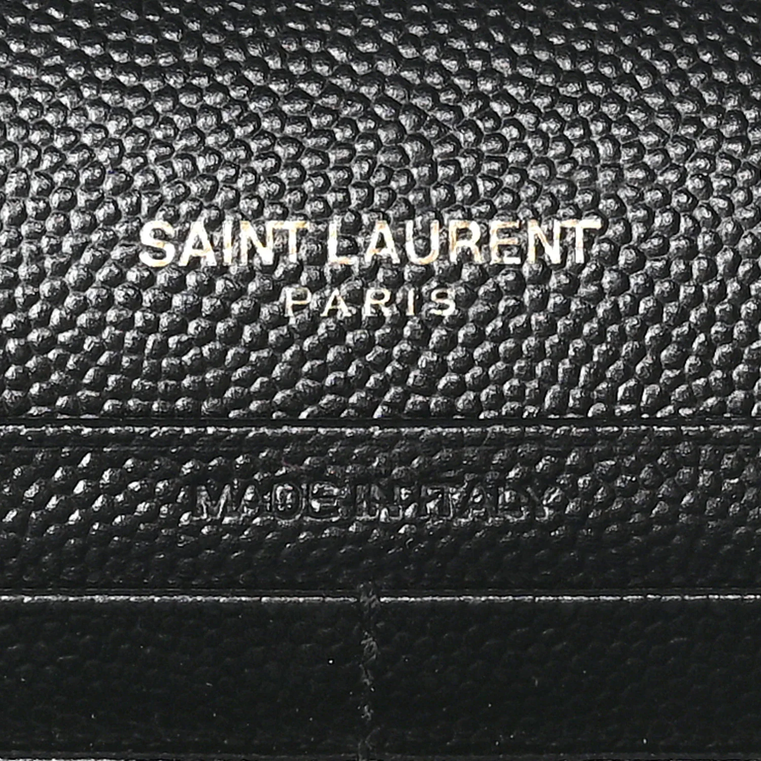Grain De Poudre Matelasse Chevron Monogram Chain Wallet Black - Image 7