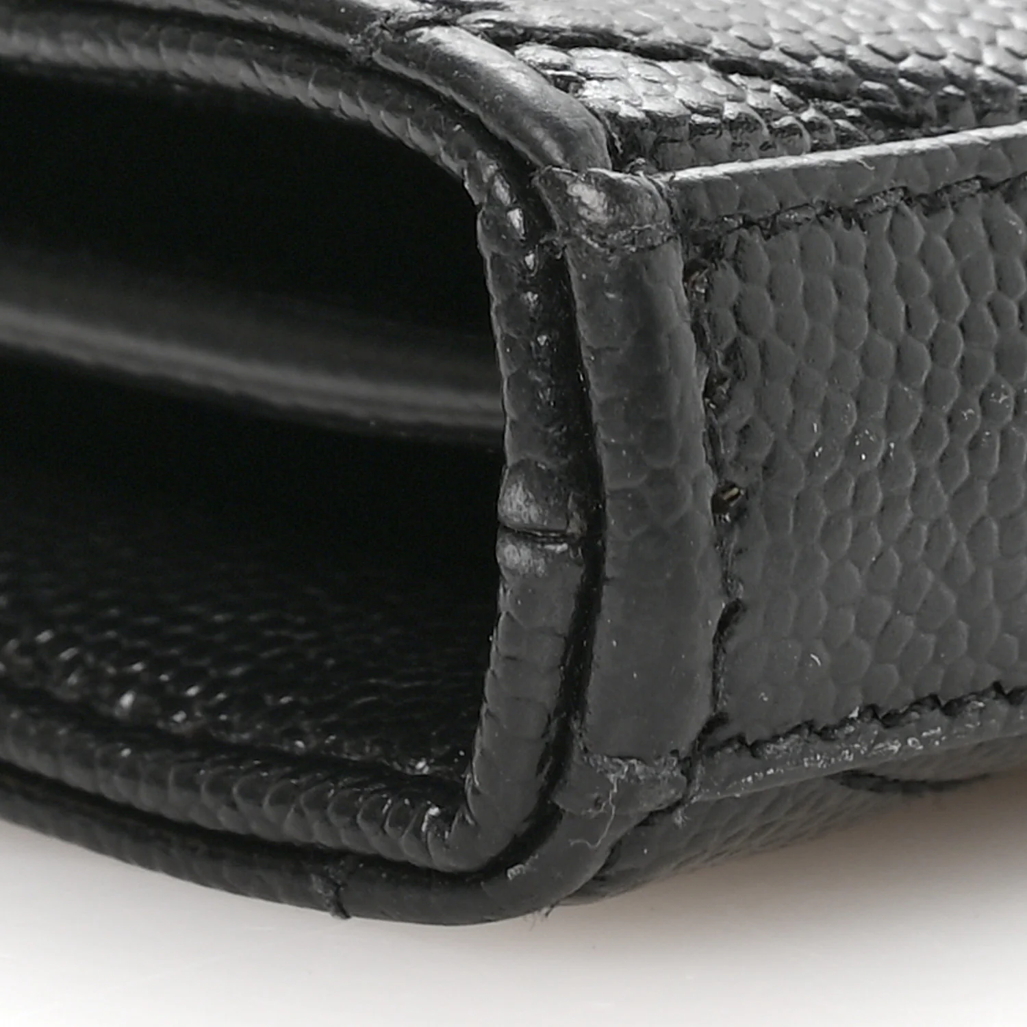 Grain De Poudre Matelasse Chevron Monogram Chain Wallet Black - Image 8