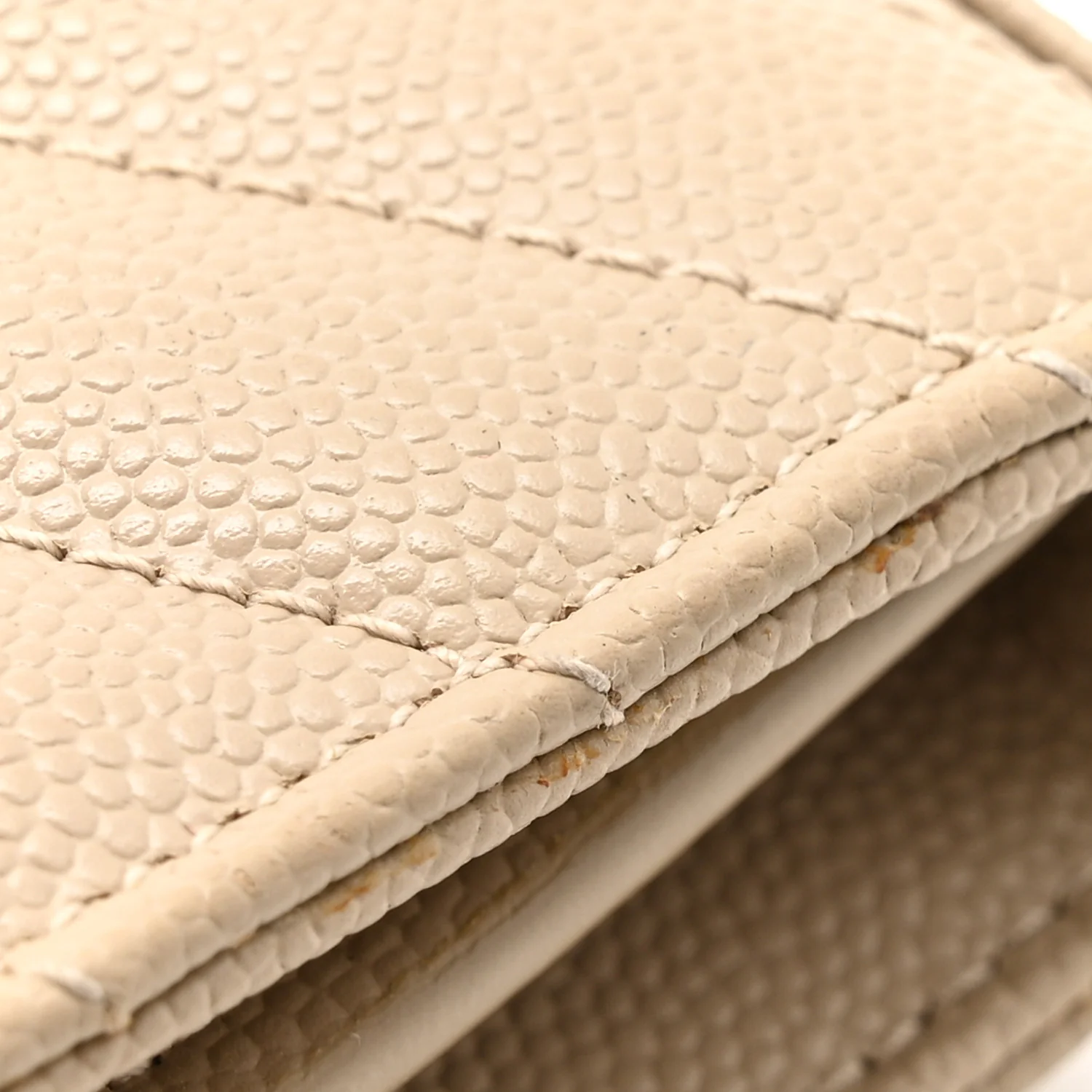 Grain De Poudre Matelasse Chevron Monogram Chain Wallet Dark Latte - Image 13