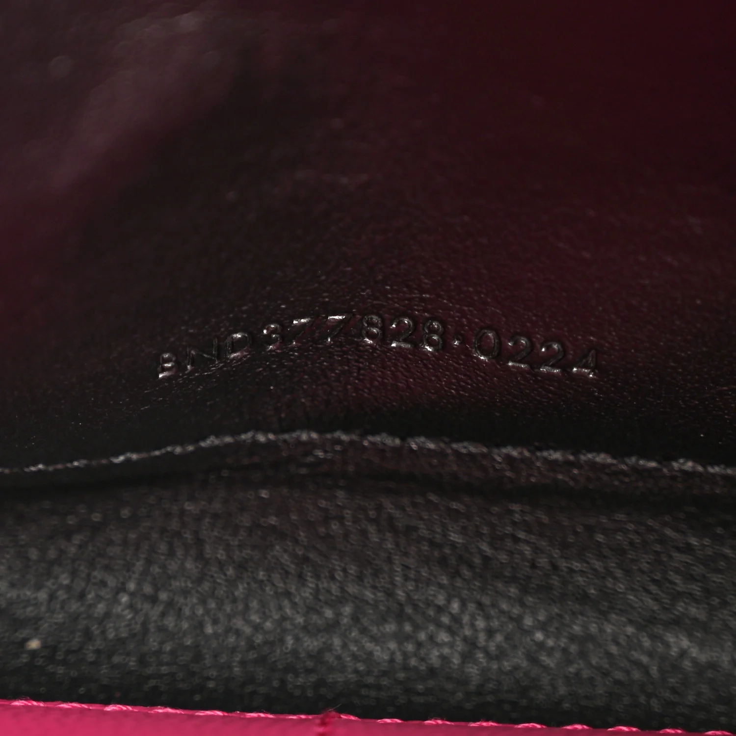 Grain De Poudre Matelasse Chevron Monogram Chain Wallet Hot Pink - Image 7