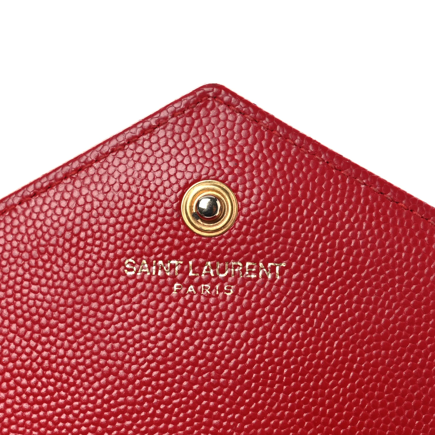 Grain De Poudre Matelasse Chevron Monogram Chain Wallet Red - Image 6