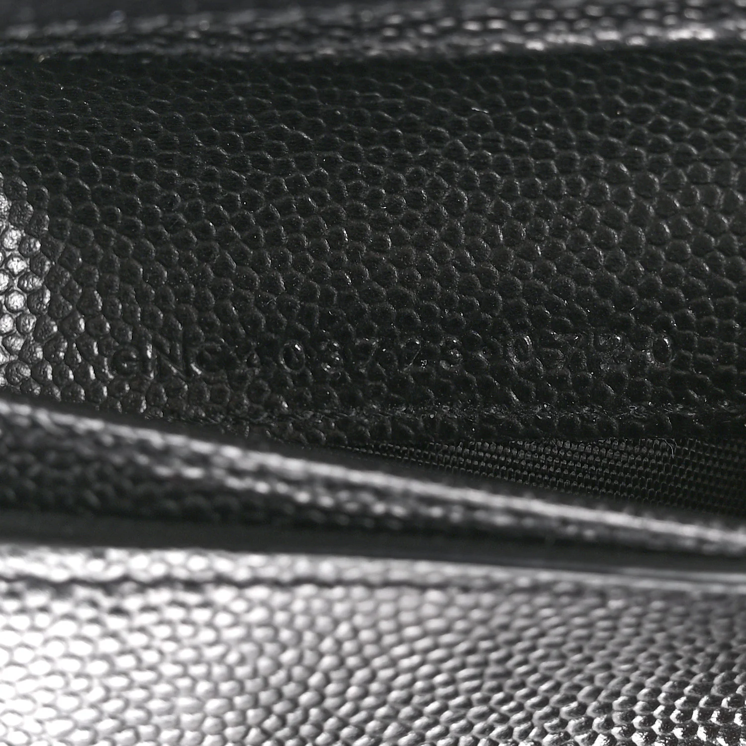 Grain De Poudre Matelasse Chevron Monogram Compact Zip Around Wallet Black - Image 7