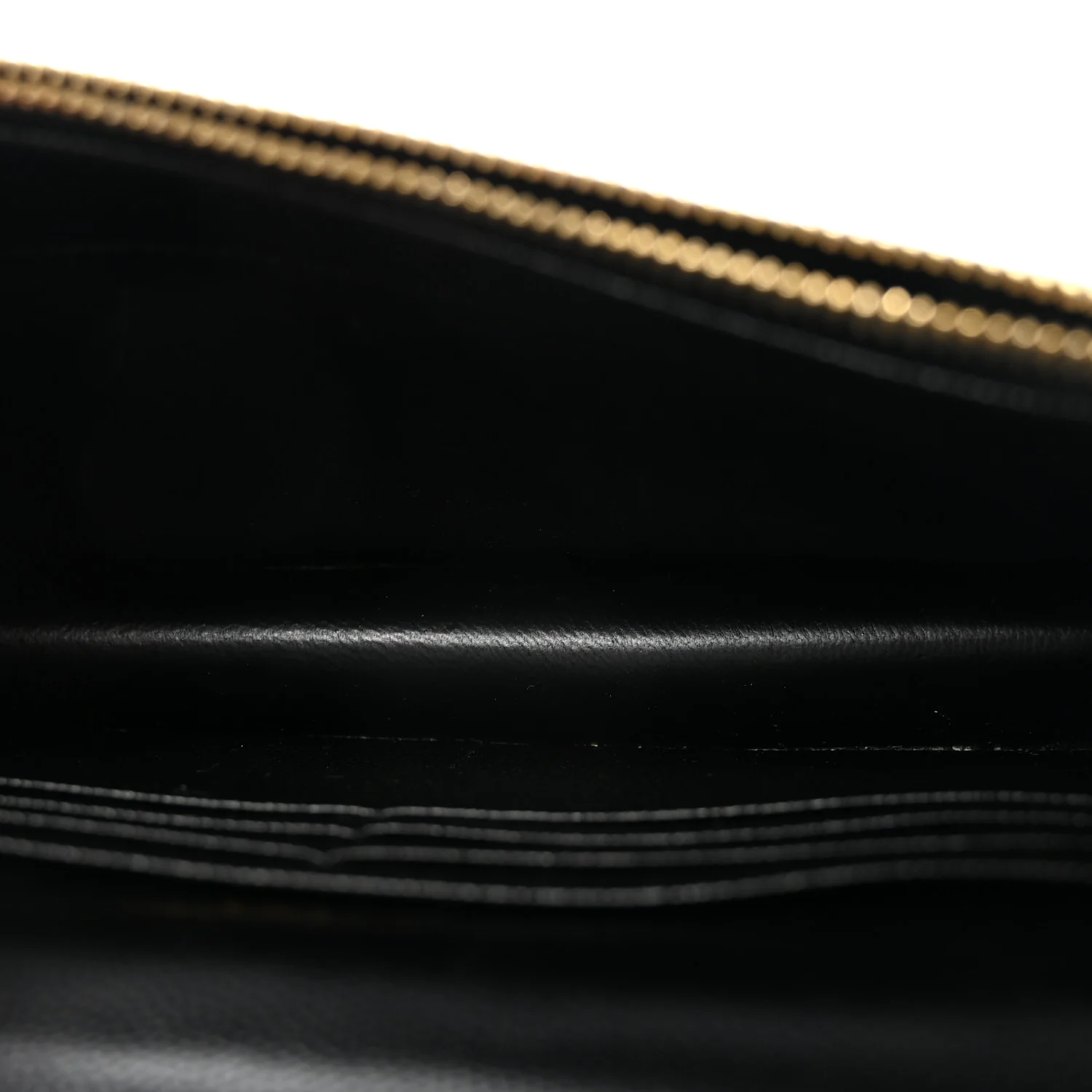 Grain De Poudre Matelasse Chevron Monogram Envelope Chain Wallet Black - Image 4