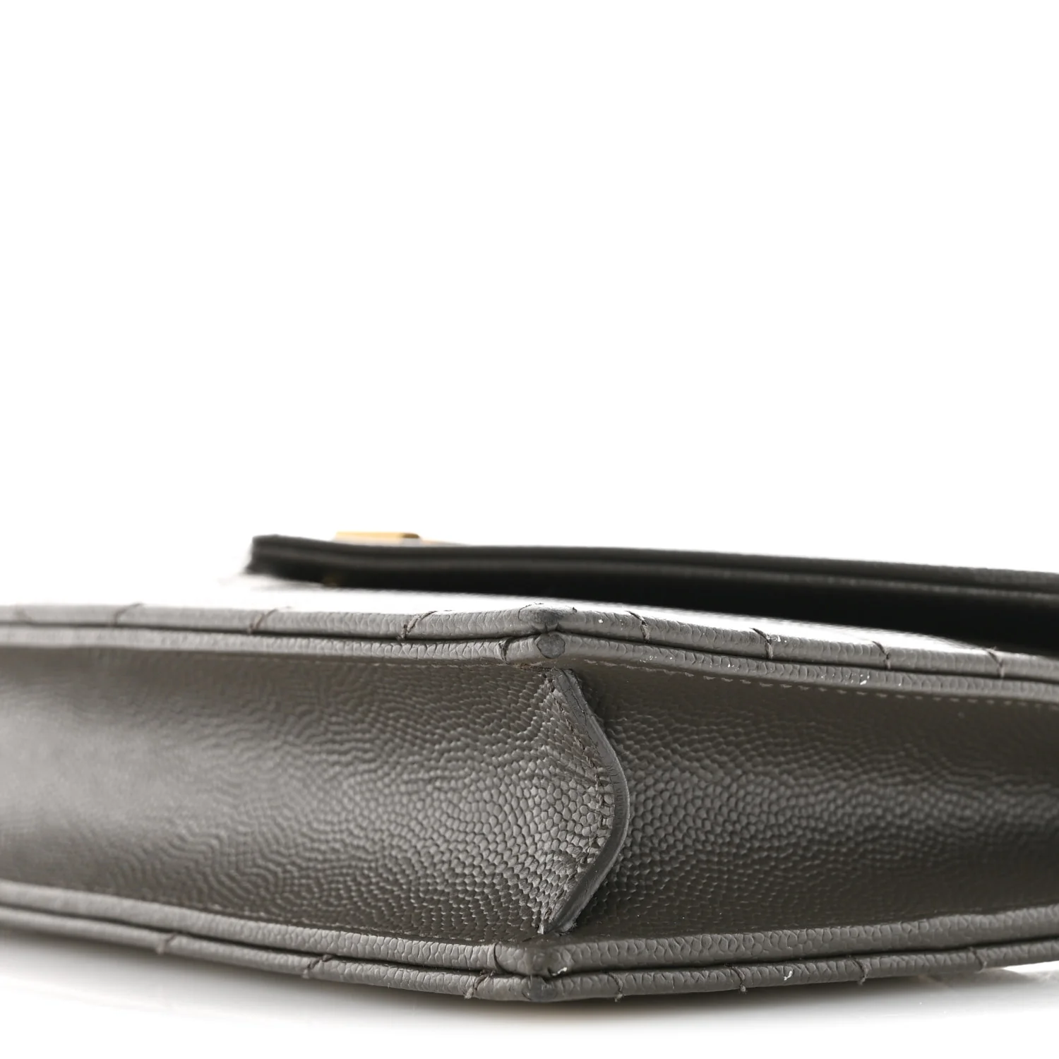 Grain De Poudre Matelasse Chevron Monogram Envelope Chain Wallet Pebble - Image 10