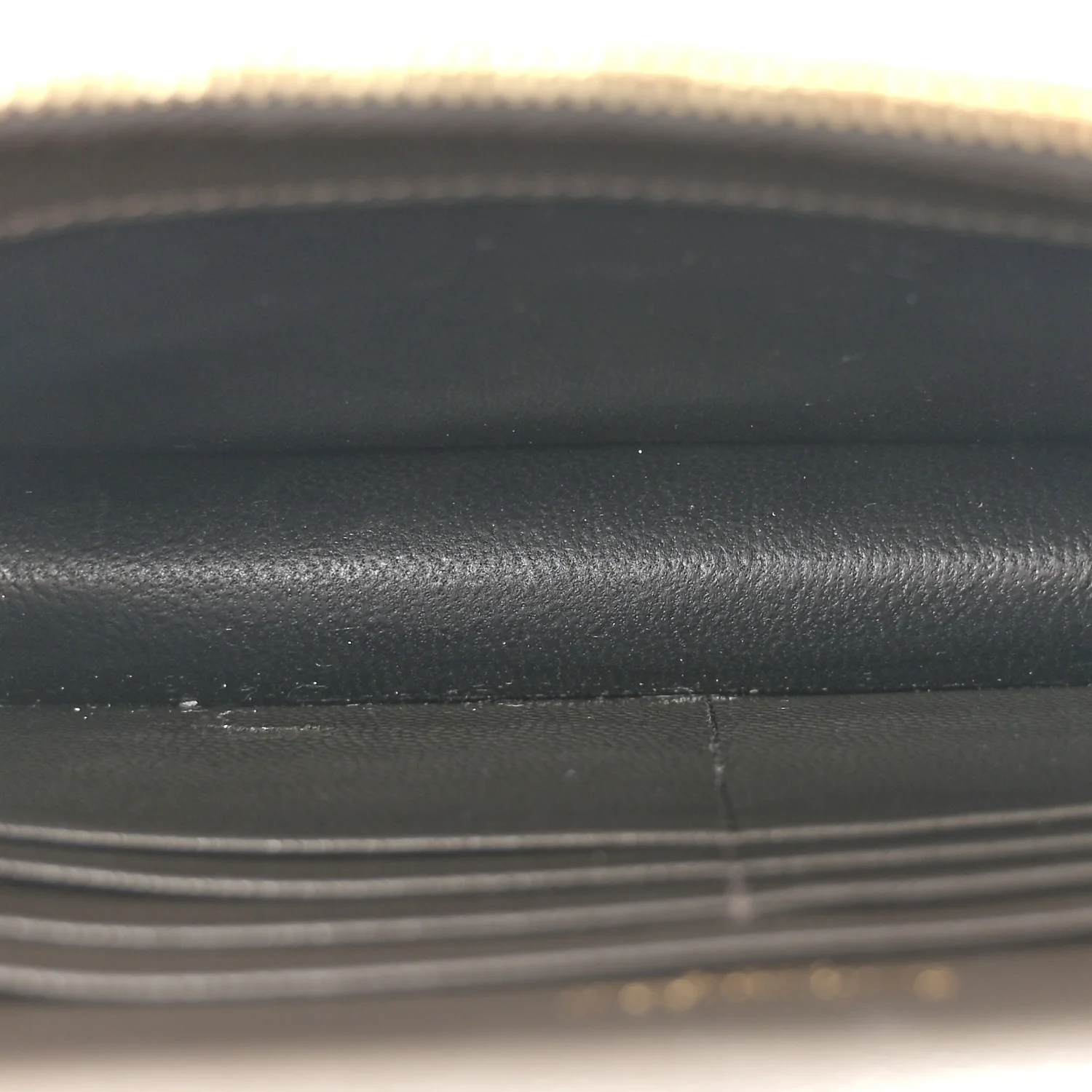 Grain De Poudre Matelasse Chevron Monogram Envelope Chain Wallet Pebble - Image 5