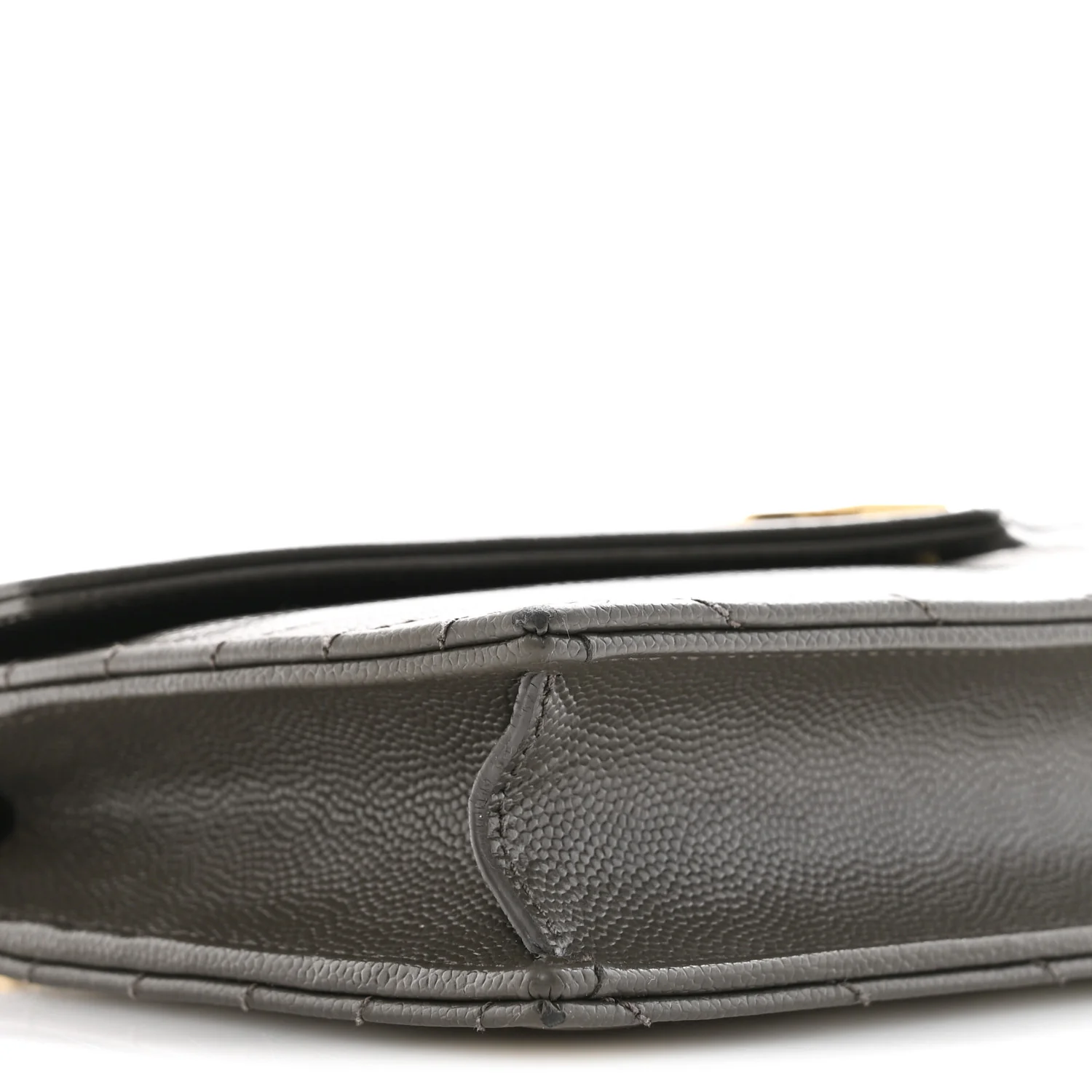 Grain De Poudre Matelasse Chevron Monogram Envelope Chain Wallet Pebble - Image 9