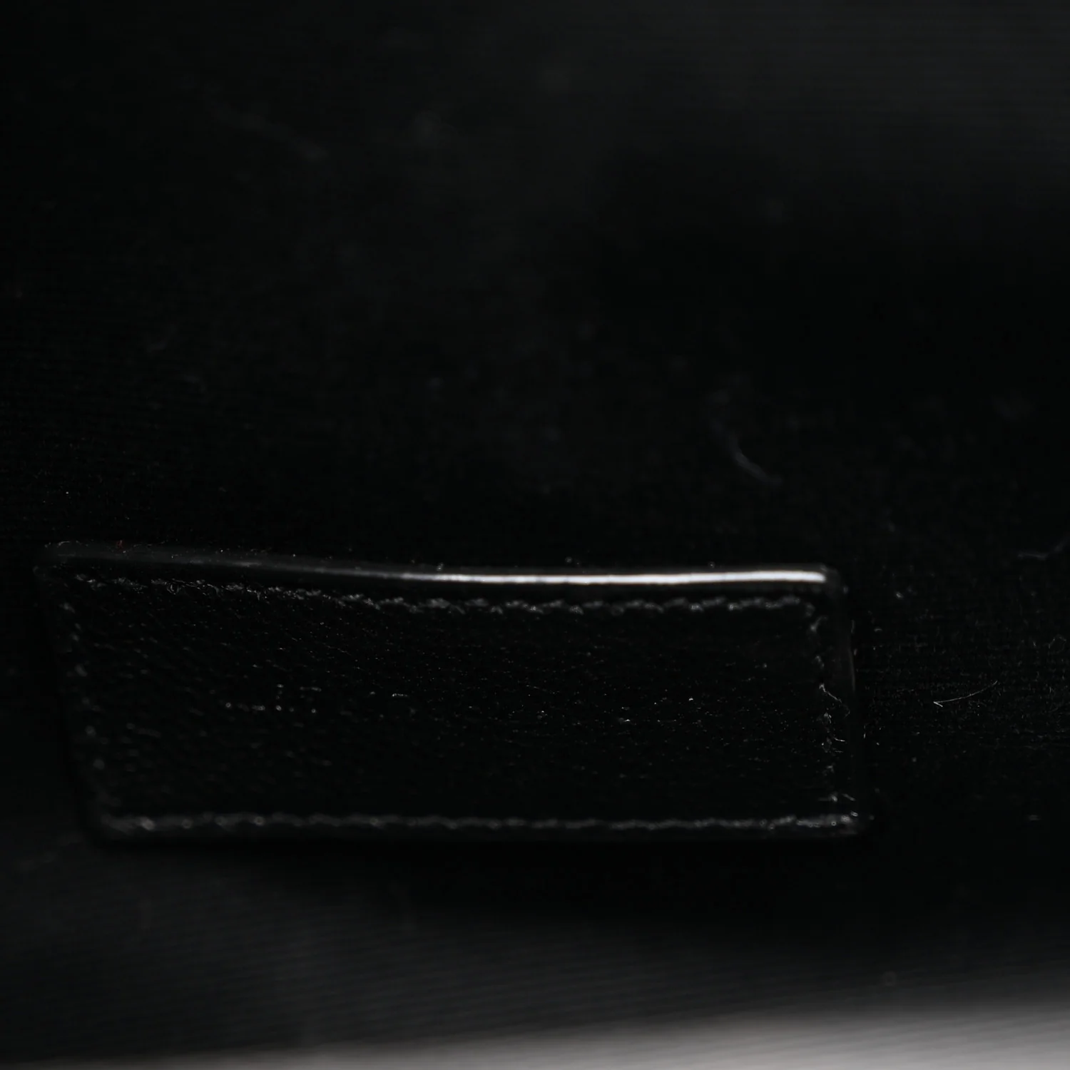 Grain De Poudre Matelasse Chevron Monogram Envelope Clutch Black - Image 7