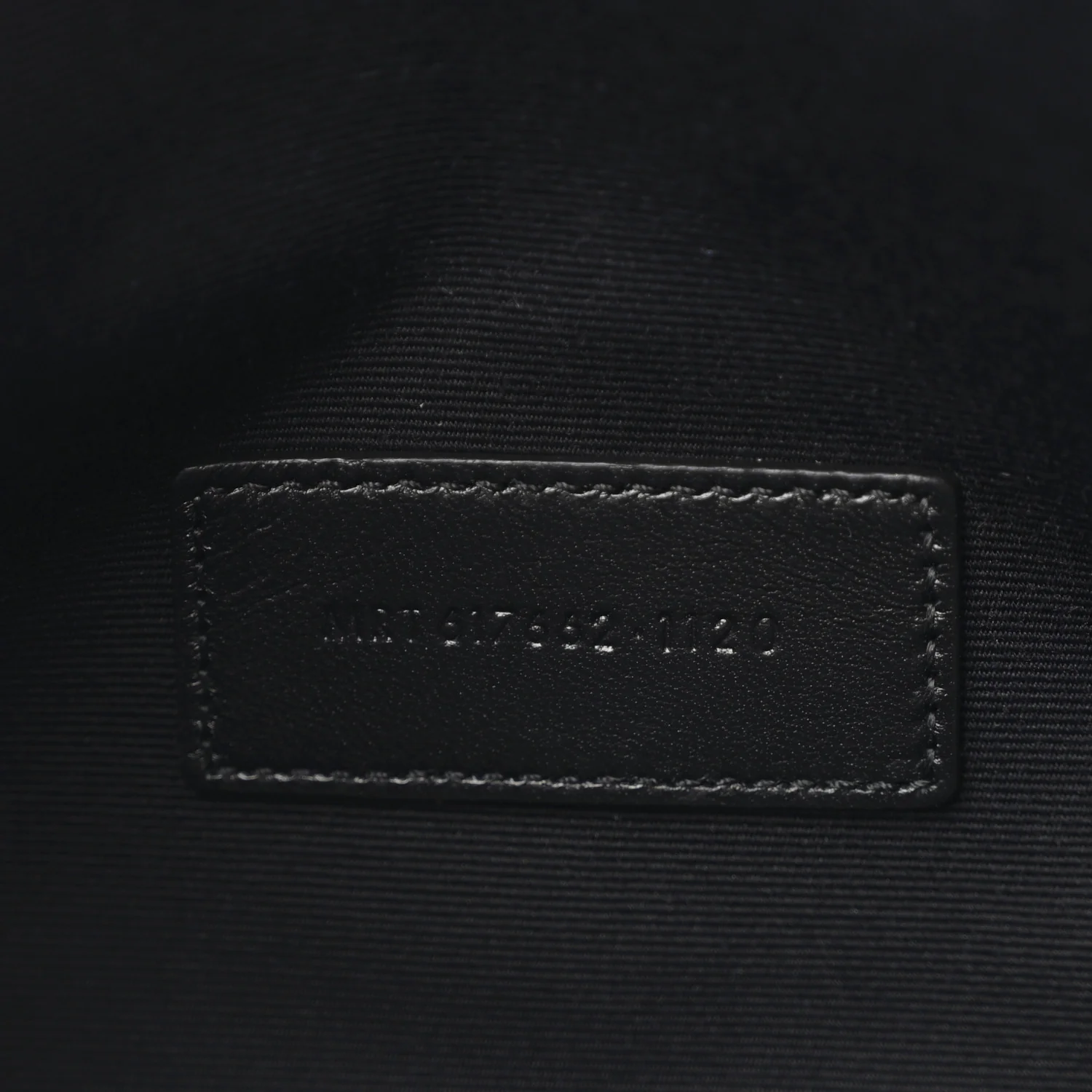 Grain De Poudre Matelasse Chevron Monogram Envelope Clutch Black - Image 7