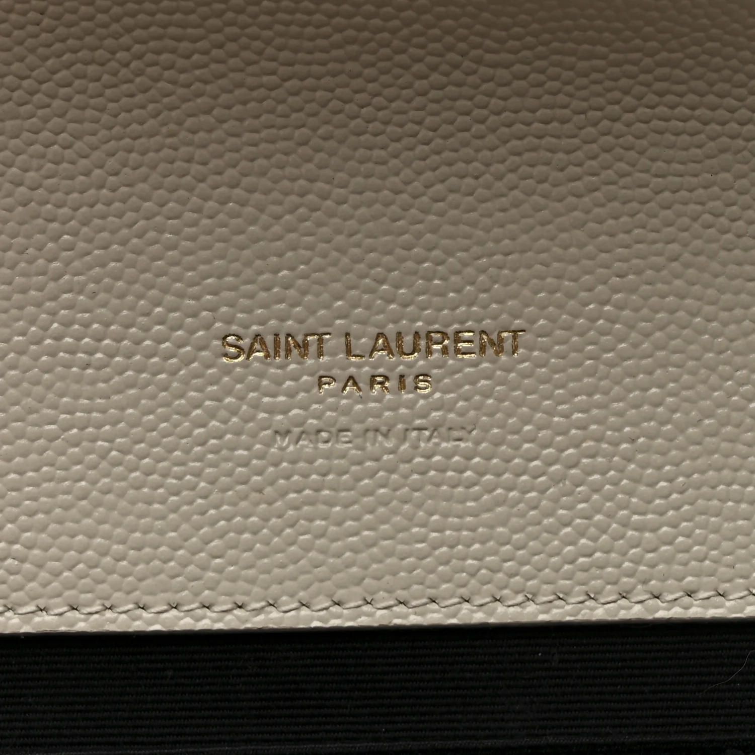 Grain De Poudre Matelasse Chevron Monogram Envelope Clutch Crema Soft - Image 6