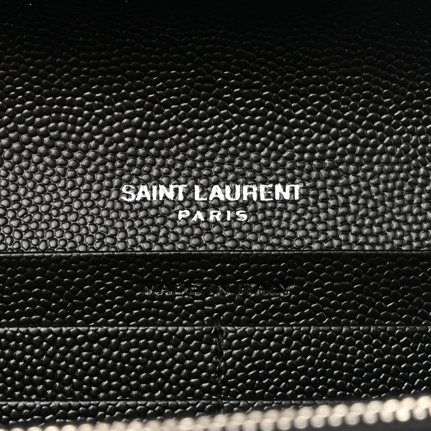 Grain De Poudre Matelasse Chevron Monogram Flap Wallet Black - Image 14