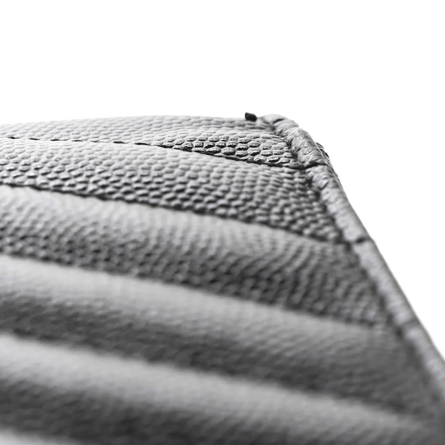 Grain De Poudre Matelasse Chevron Monogram Monochrome Chain Wallet Black - Image 12