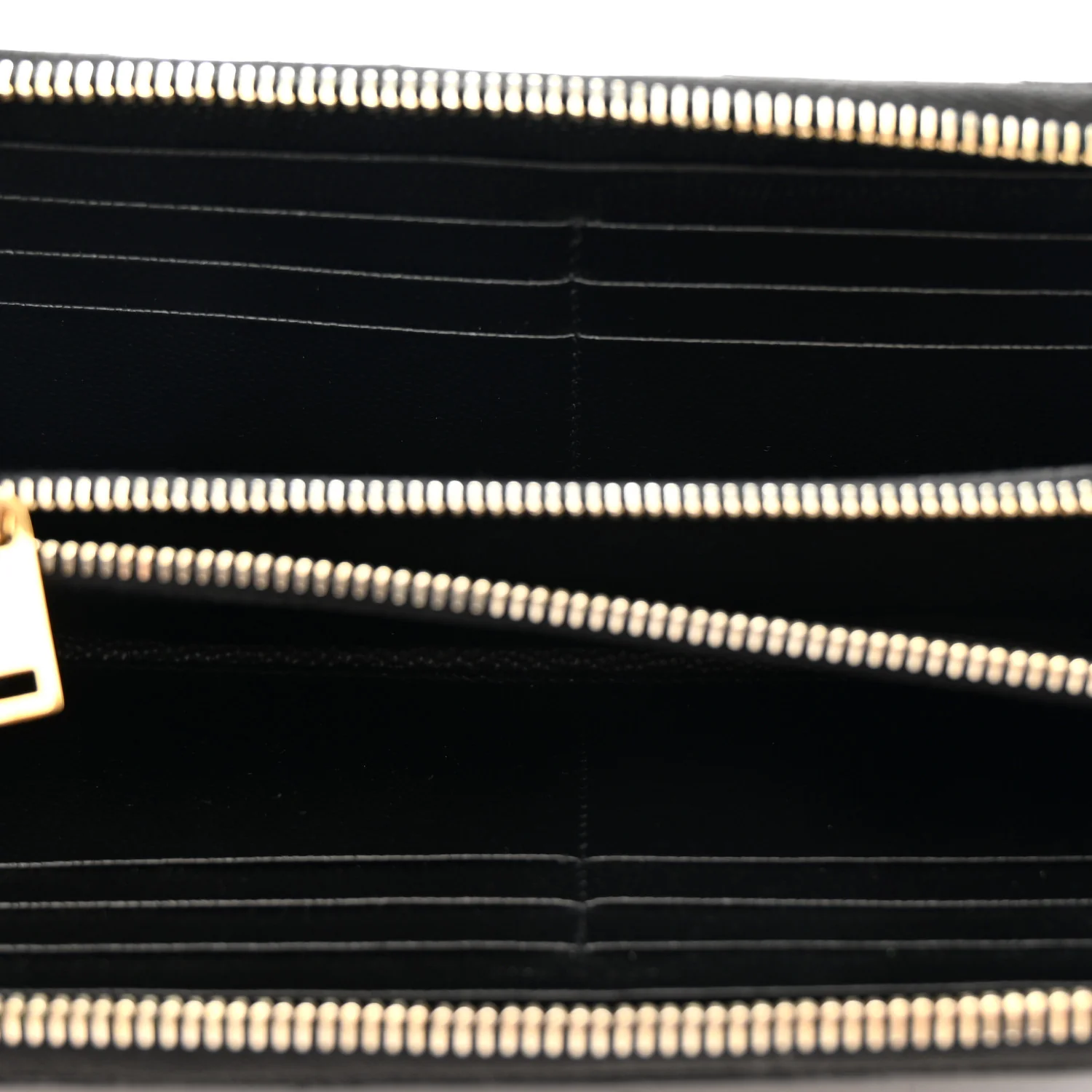Grain De Poudre Matelasse Chevron Monogram Zip Around Wallet Black - Image 5