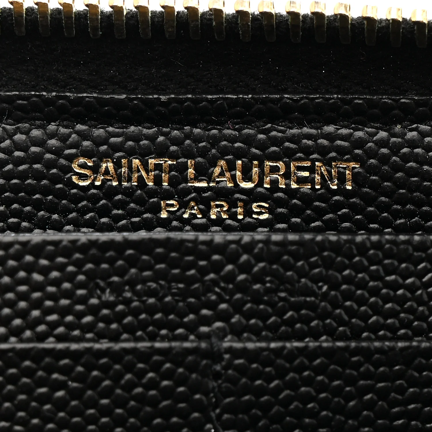 Grain De Poudre Matelasse Chevron Monogram Zip Around Wallet Black - Image 6
