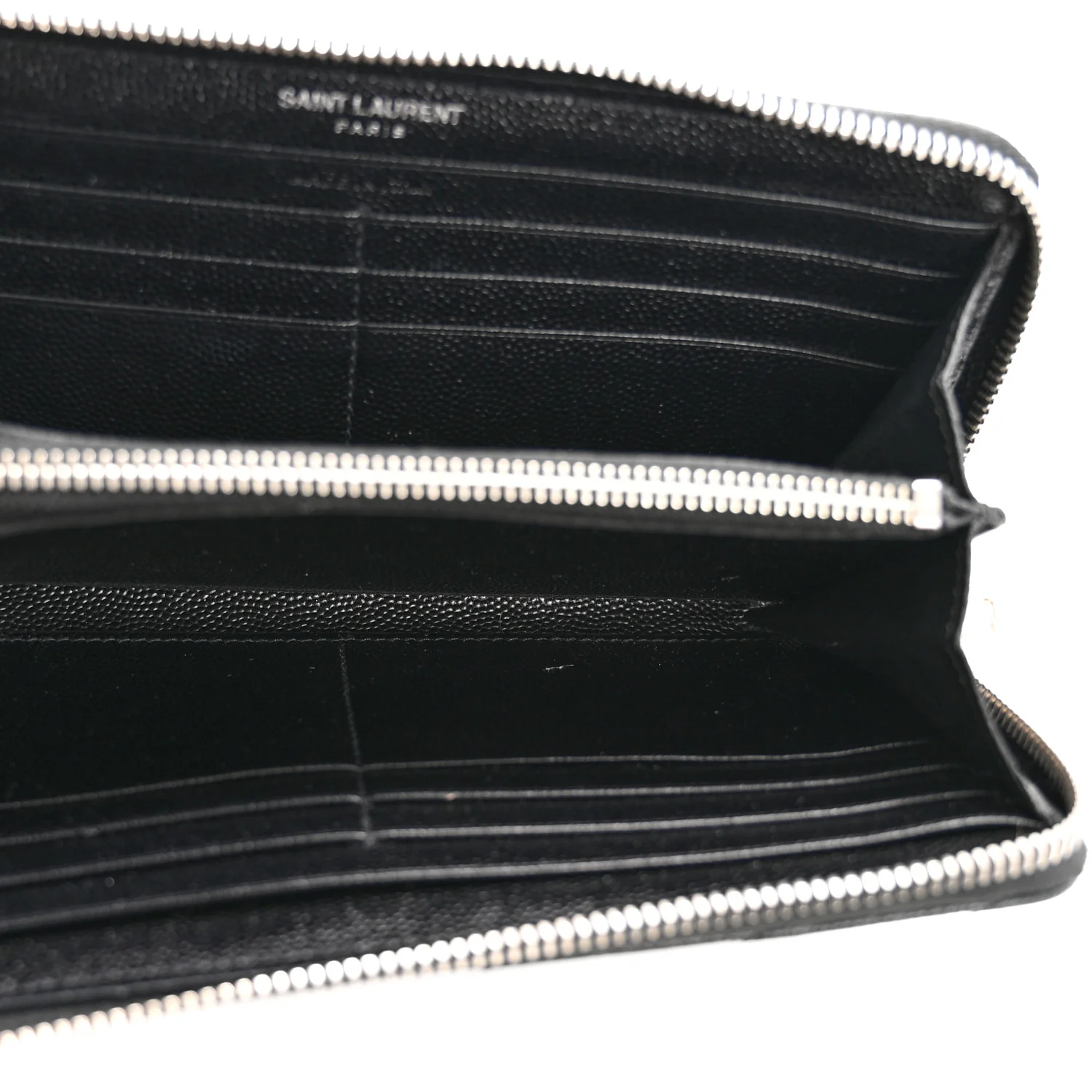 Grain De Poudre Matelasse Chevron Monogram Zip Around Wallet Black - Image 5