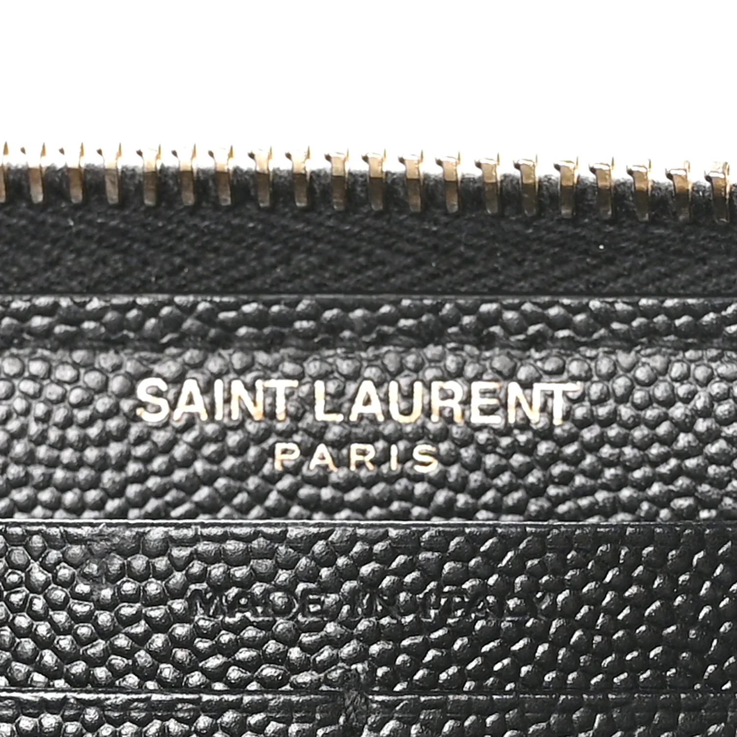 Grain De Poudre Matelasse Chevron Monogram Zip Around Wallet Black - Image 6