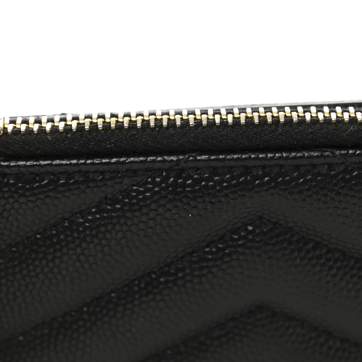 Grain De Poudre Matelasse Chevron Monogram Zipped Card Case Black - Image 8