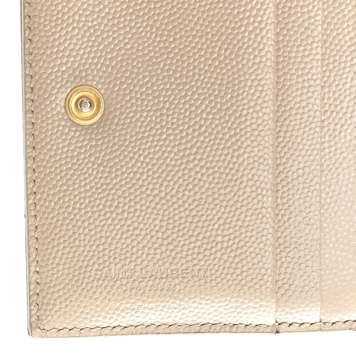 Grain De Poudre Matelasse Chevron Monogram Zipped Card Case Dark Beige - Image 6