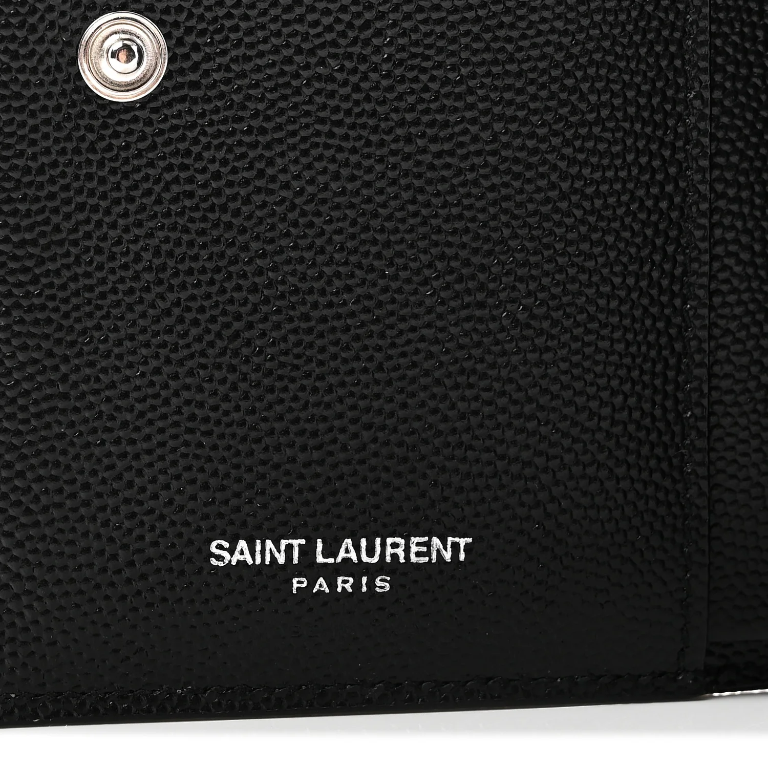 Grain De Poudre Matelasse Chevron Monogram Zipped Two-Part Wallet Black - Image 6