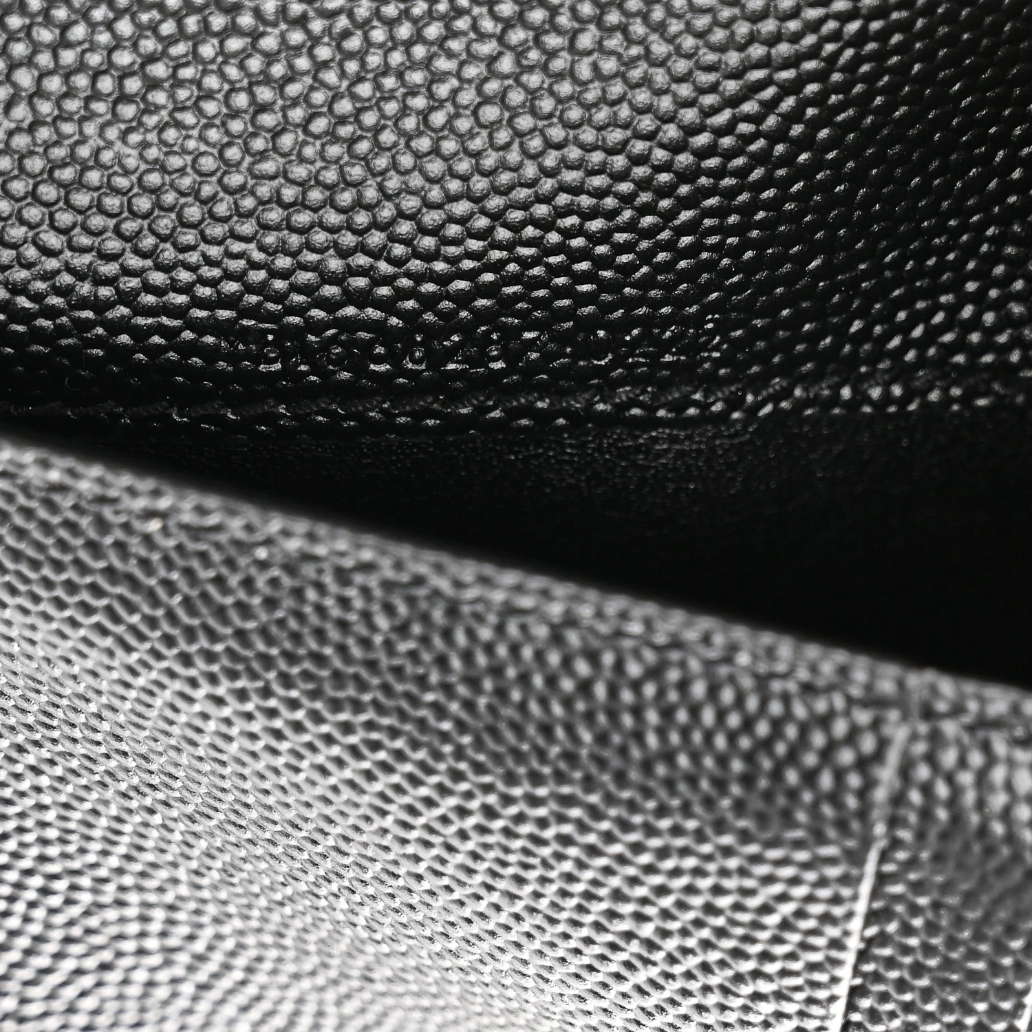 Grain De Poudre Matelasse Chevron Monogram Zipped Two-Part Wallet Black - Image 7