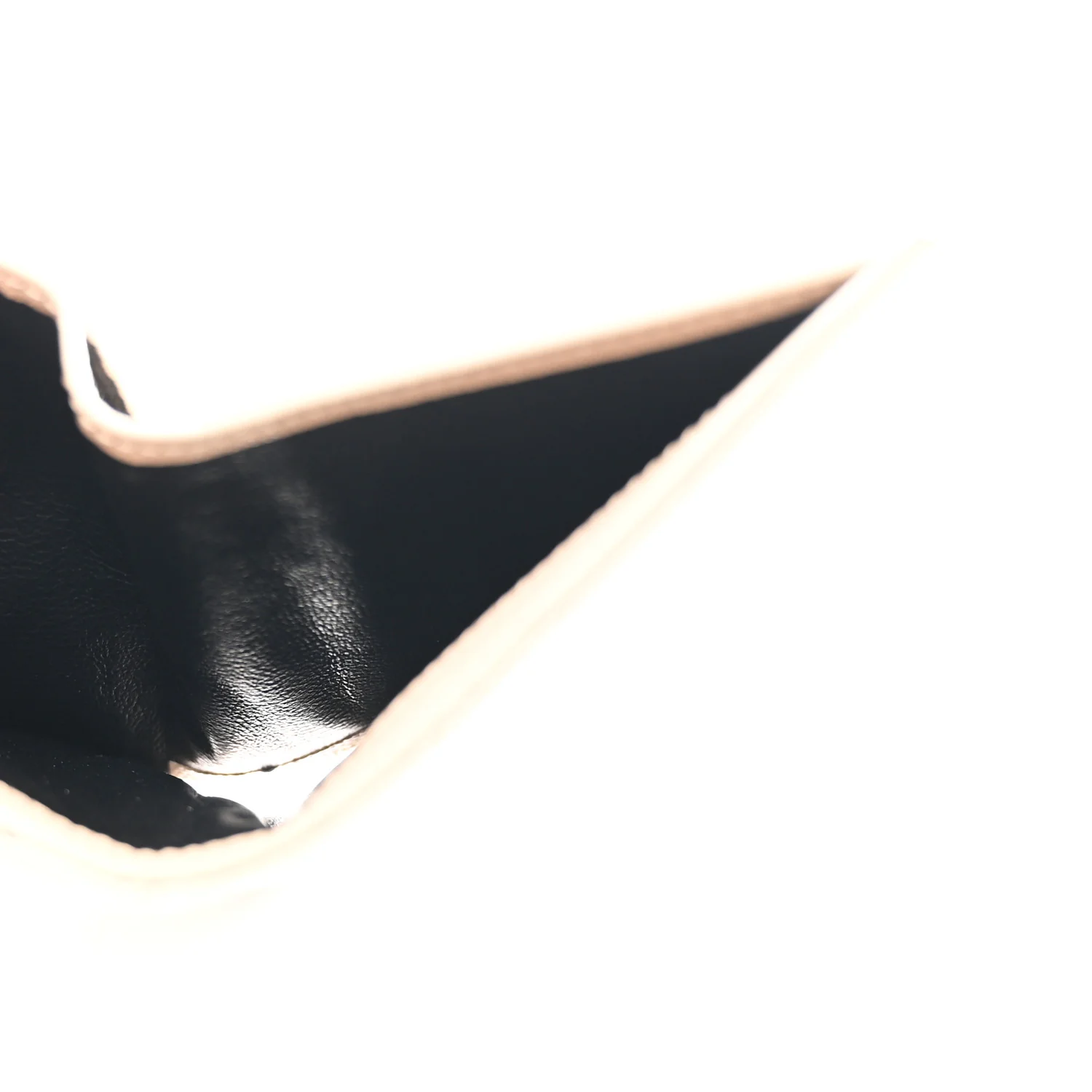 Grain De Poudre Matelasse Chevron Monogram Zipped Two-Part Wallet Dark Beige - Image 5