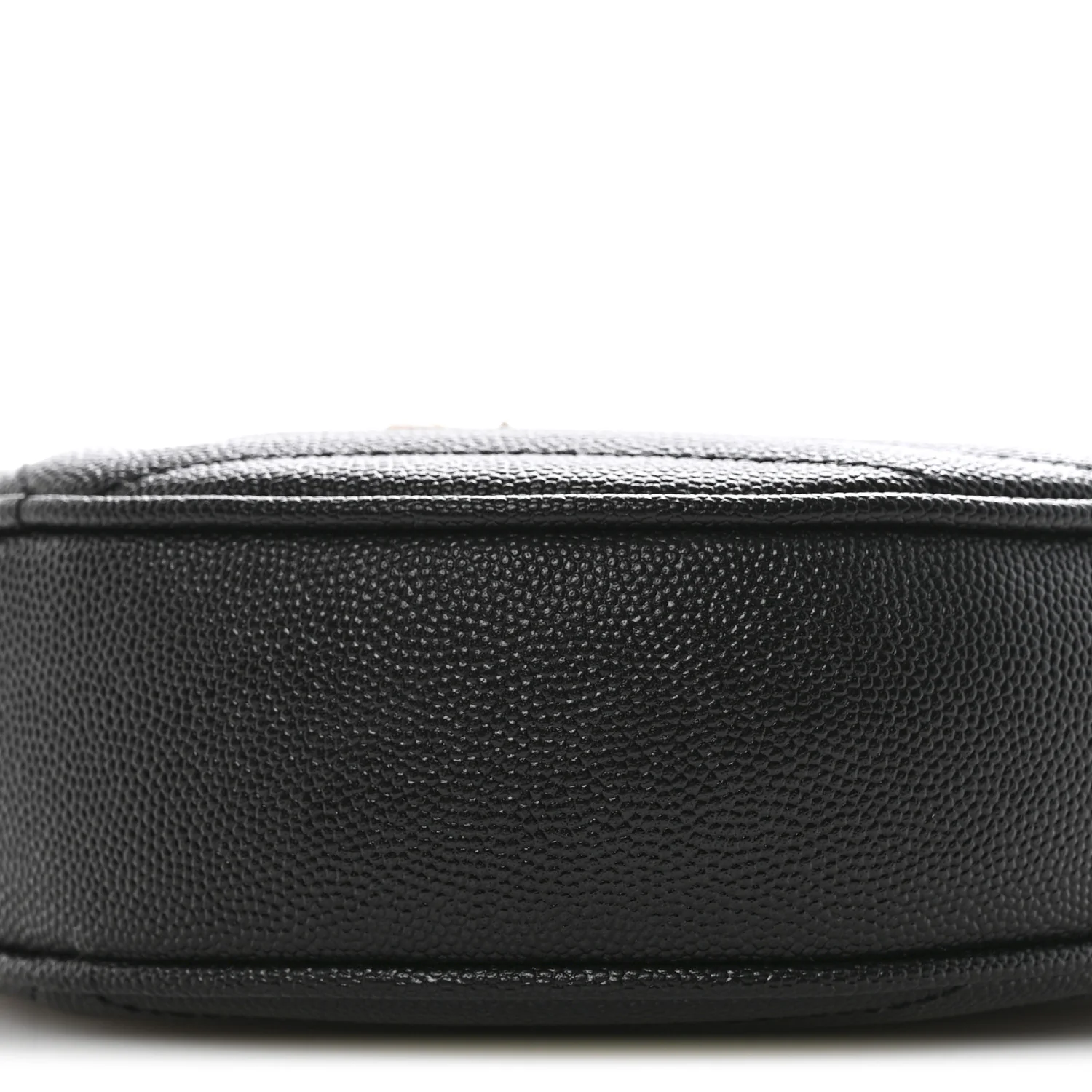 Grain De Poudre Matelasse Chevron Quilted Round Vinyle Camera Bag Black - Image 9