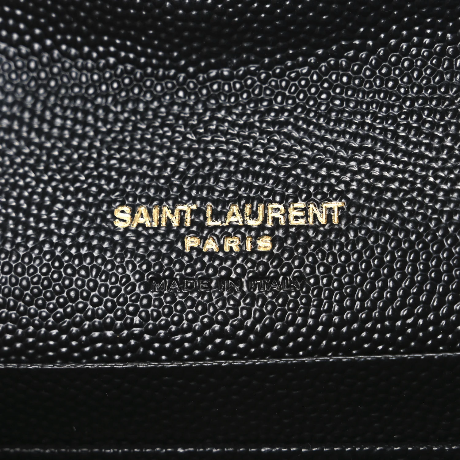 Grain De Poudre Matelasse Chevron Small Monogram Envelope Wallet Black - Image 6