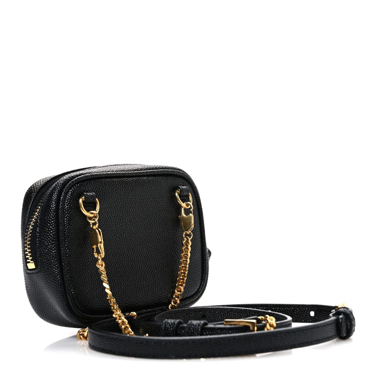 Grain De Poudre Matelasse Monogram Baby Lou Camera Bag Black - Image 3