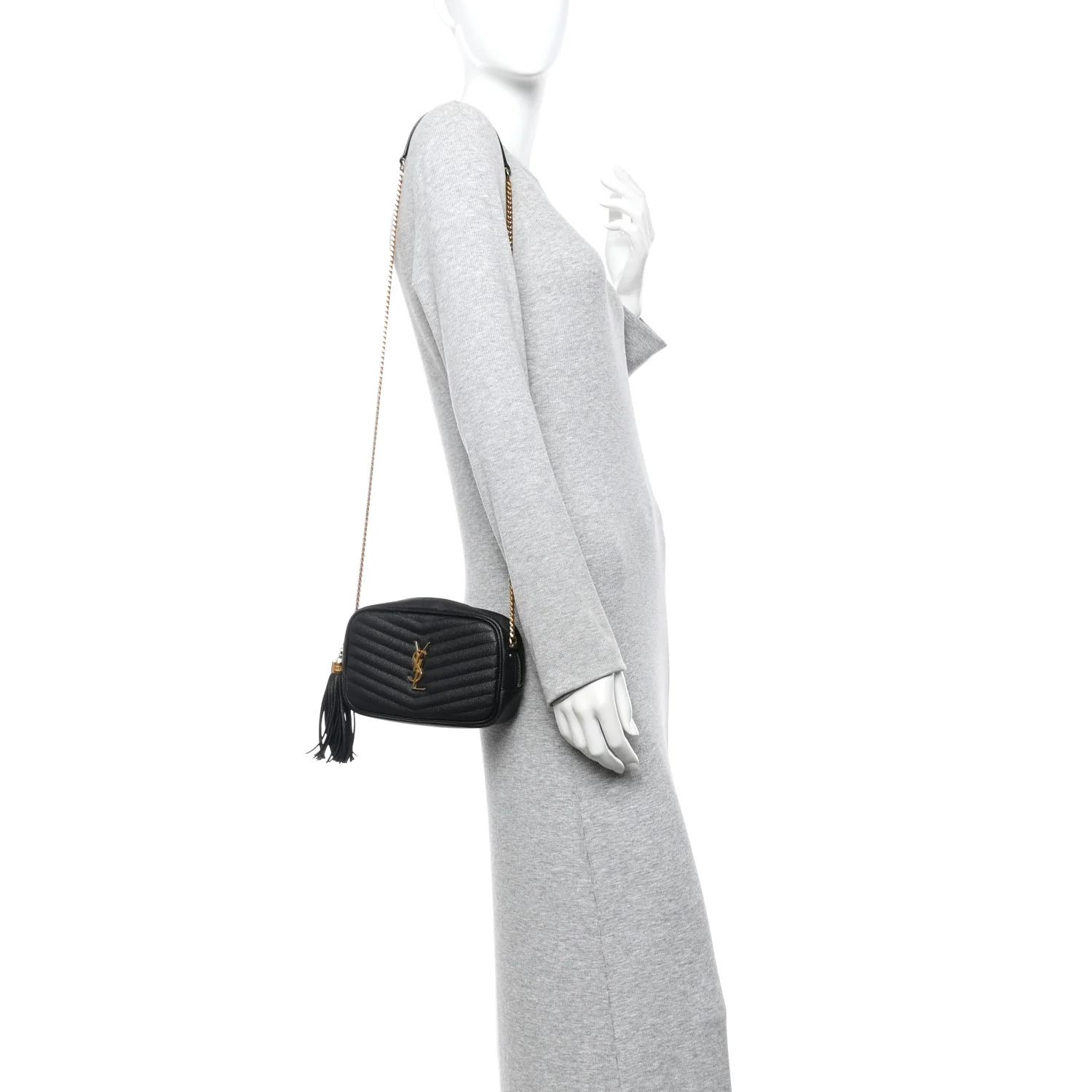 Grain De Poudre Matelasse Monogram Mini Lou Camera Bag Black - Image 2
