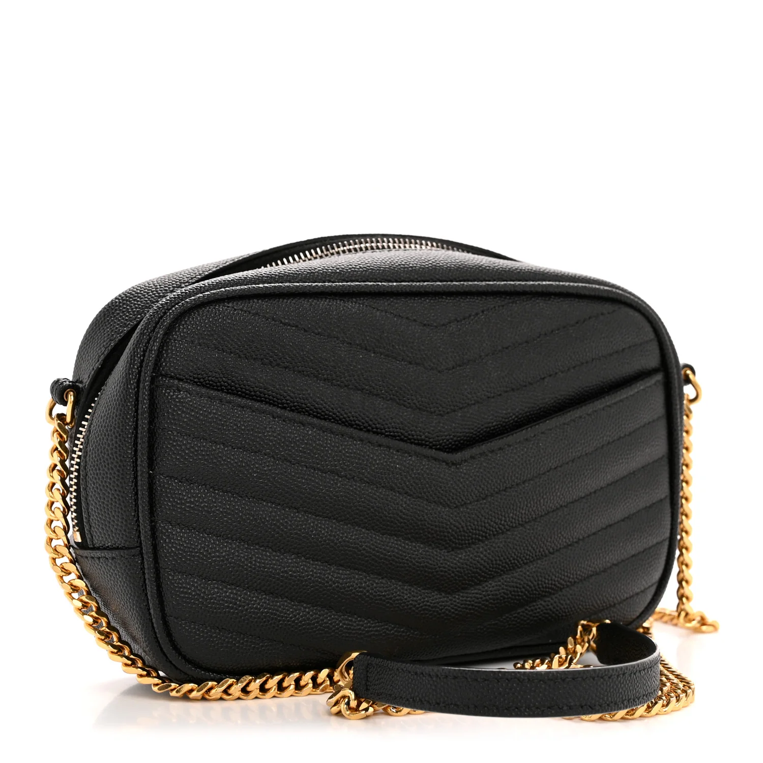 Grain De Poudre Matelasse Monogram Mini Lou Camera Bag Black - Image 3