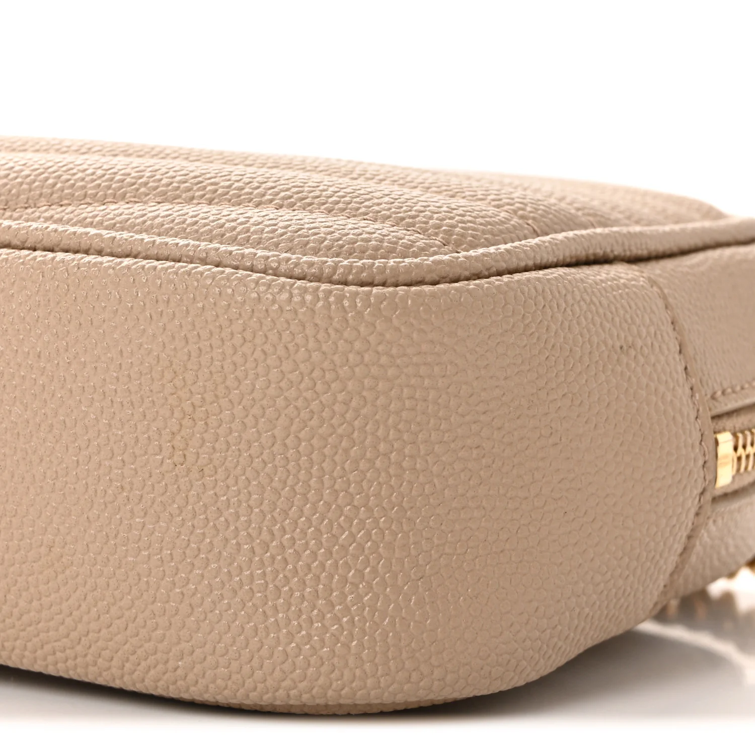 Grain De Poudre Matelasse Monogram Mini Lou Camera Bag Dark Beige - Image 9
