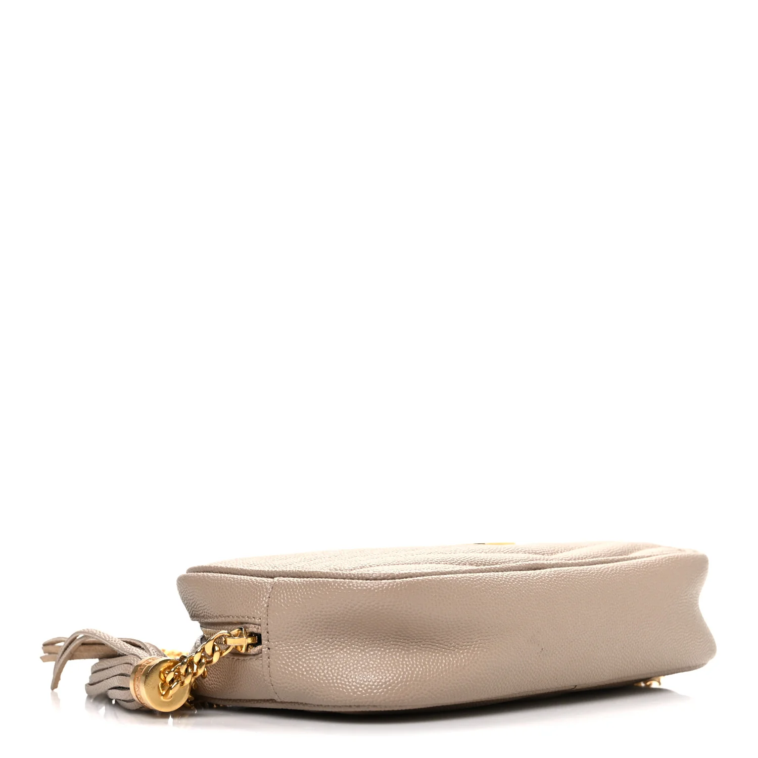 Grain De Poudre Matelasse Monogram Mini Lou Camera Bag Dark Beige - Image 4