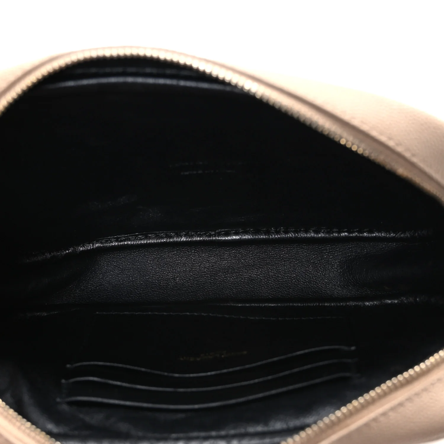 Grain De Poudre Matelasse Monogram Mini Lou Camera Bag Dark Beige - Image 5