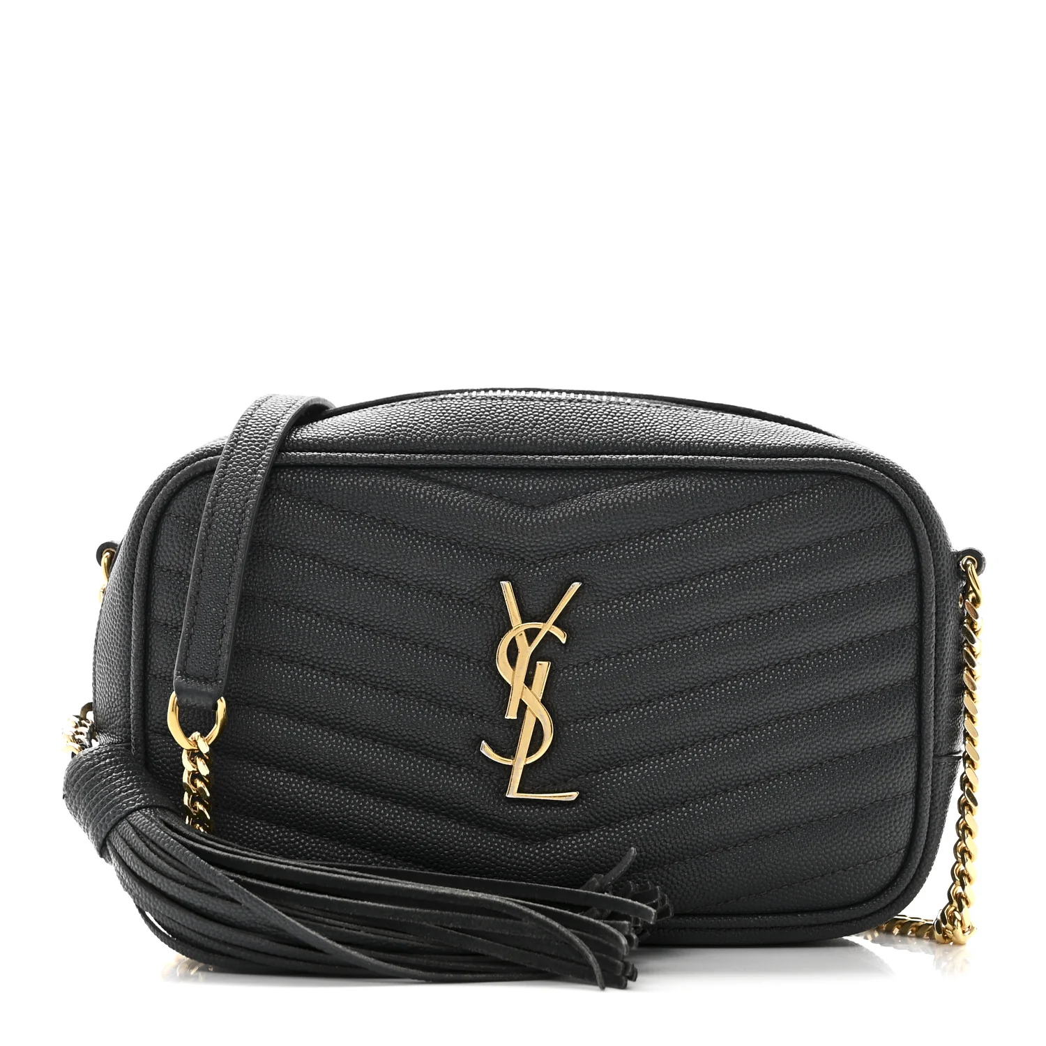 Grain De Poudre Matelasse Monogram Mini Lou Camera Bag Dark Smog