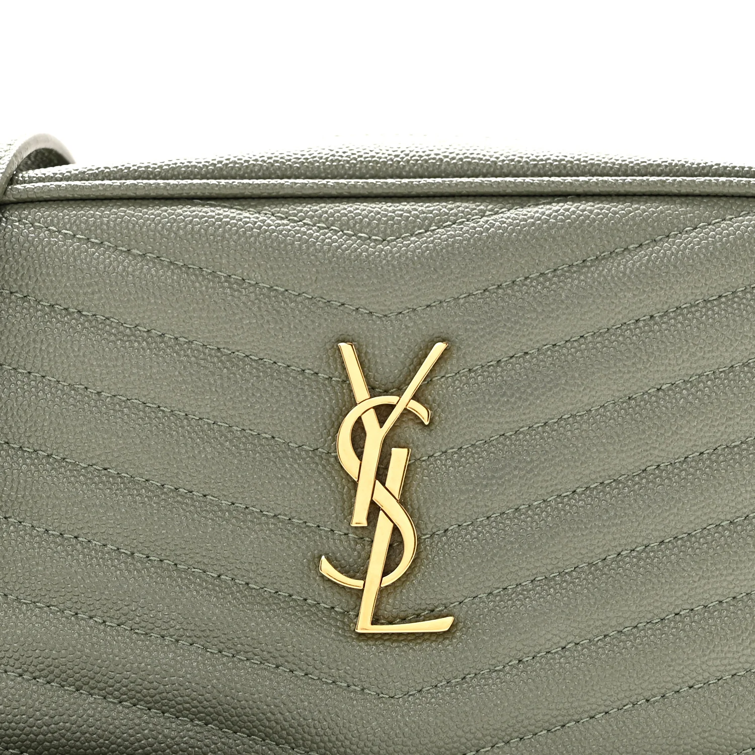 Grain De Poudre Matelasse Monogram Mini Lou Camera Bag Light Sage - Image 8