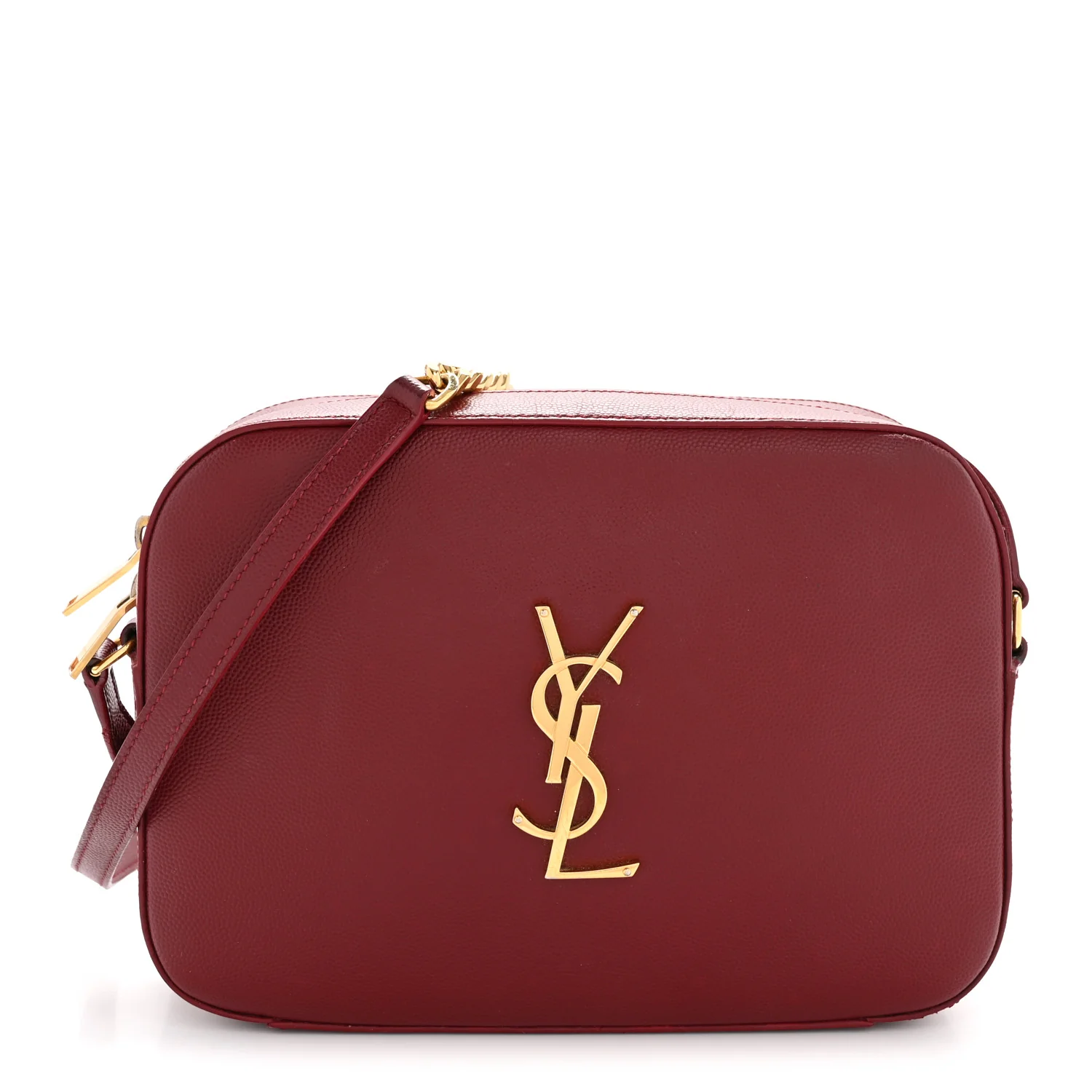 Grain De Poudre Medium Classic Monogram Camera Bag Oxblood