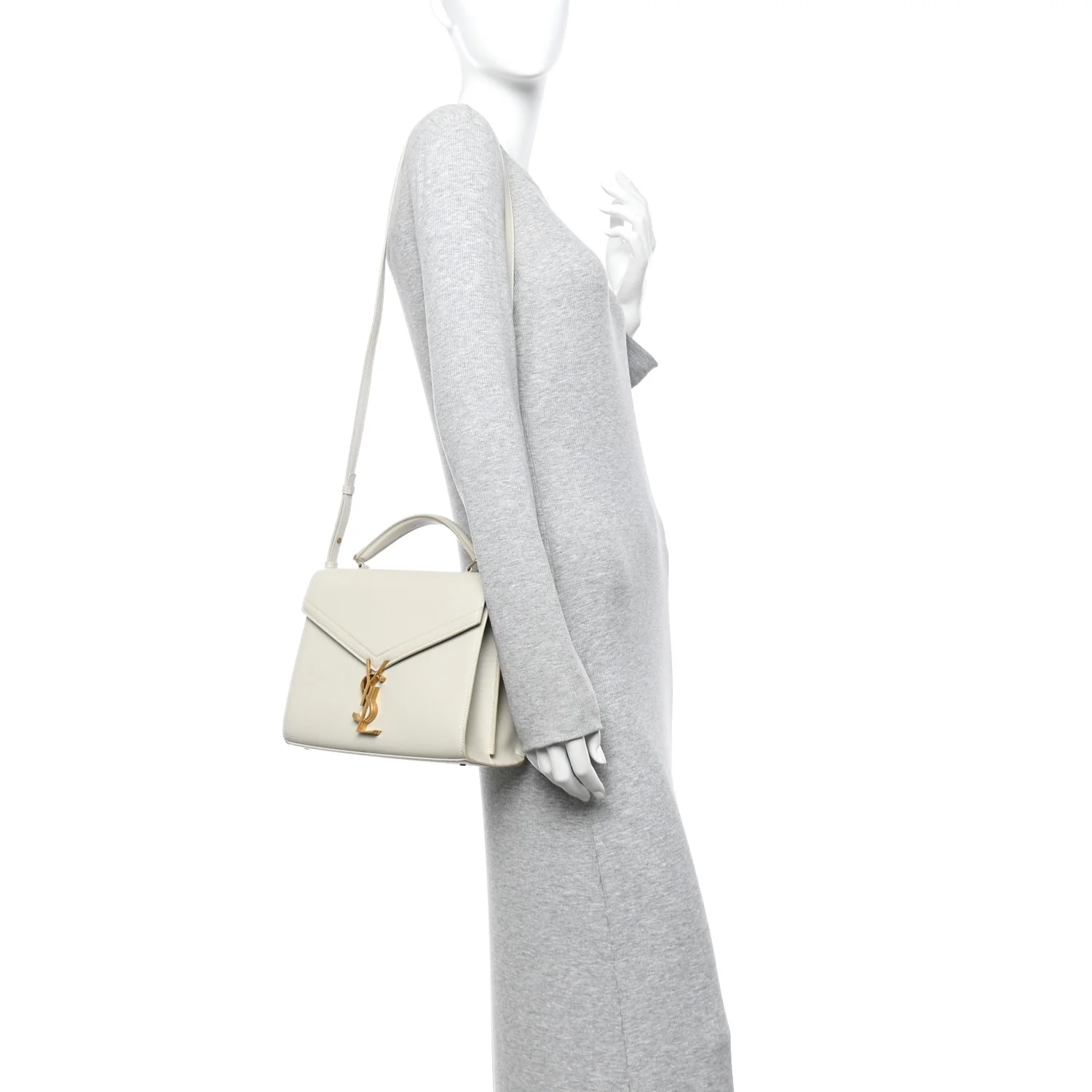 Grain de Poudre Medium Classic Monogram Cassandra Top Handle Crema Soft Rouge Legion - Image 2