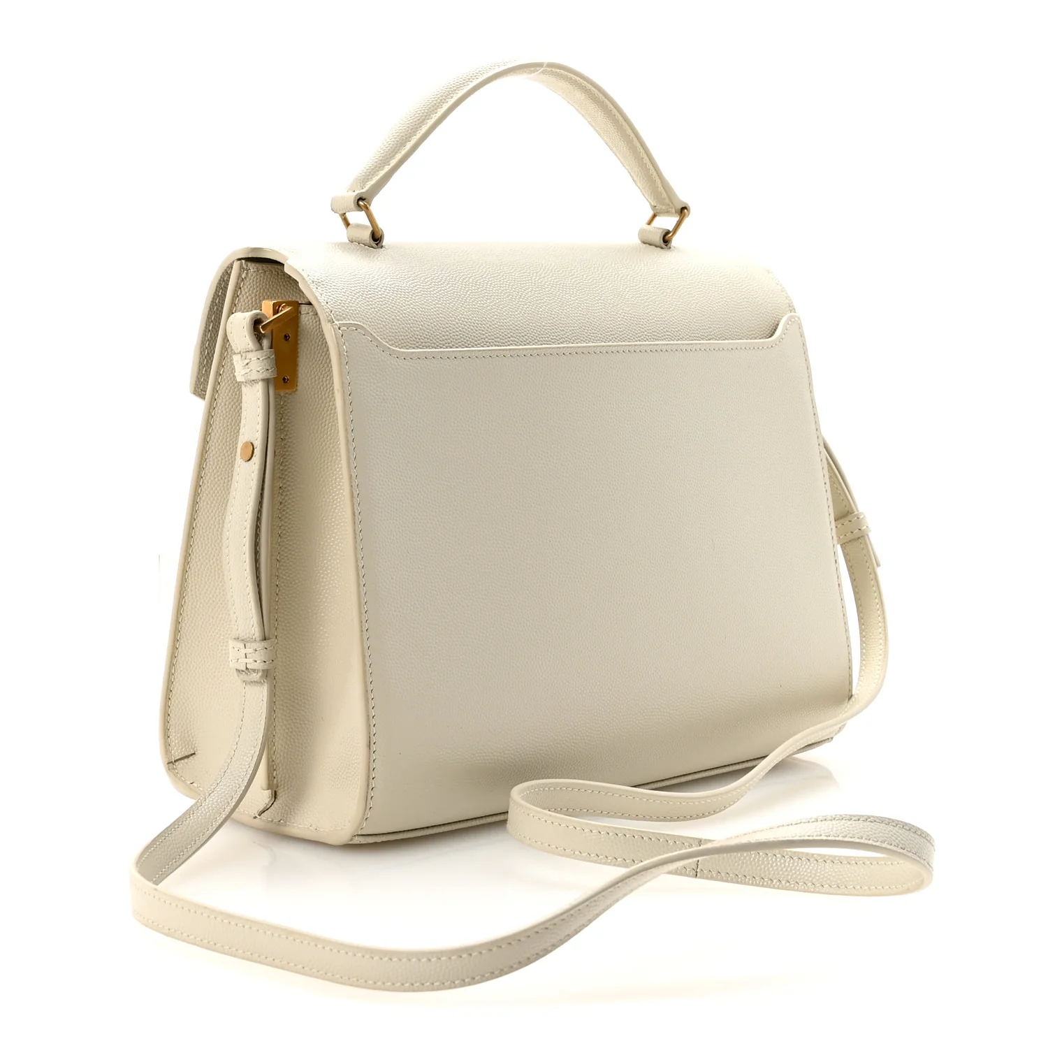 Grain de Poudre Medium Classic Monogram Cassandra Top Handle Crema Soft Rouge Legion - Image 3