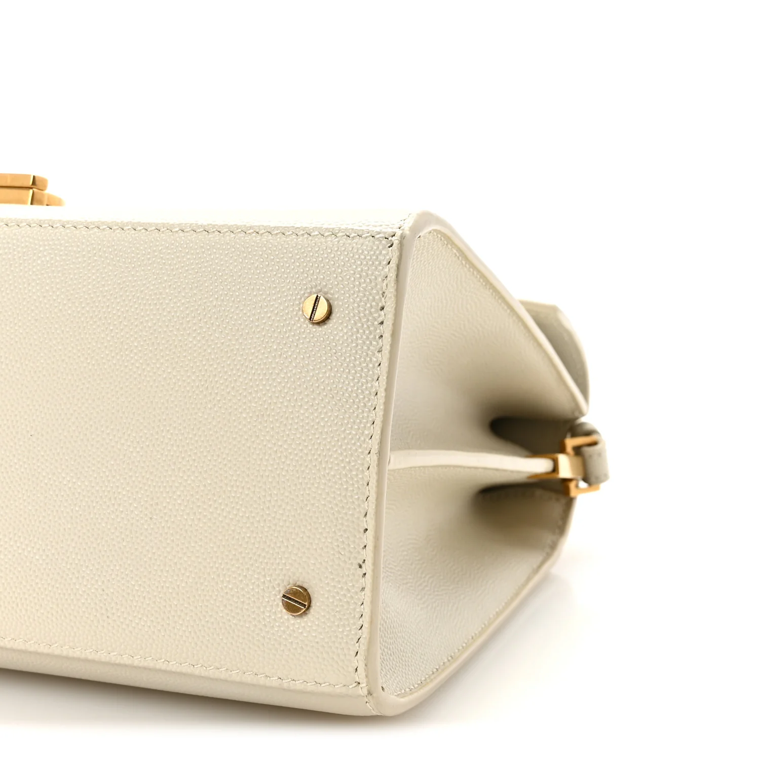 Grain de Poudre Medium Classic Monogram Cassandra Top Handle Crema Soft Rouge Legion - Image 9