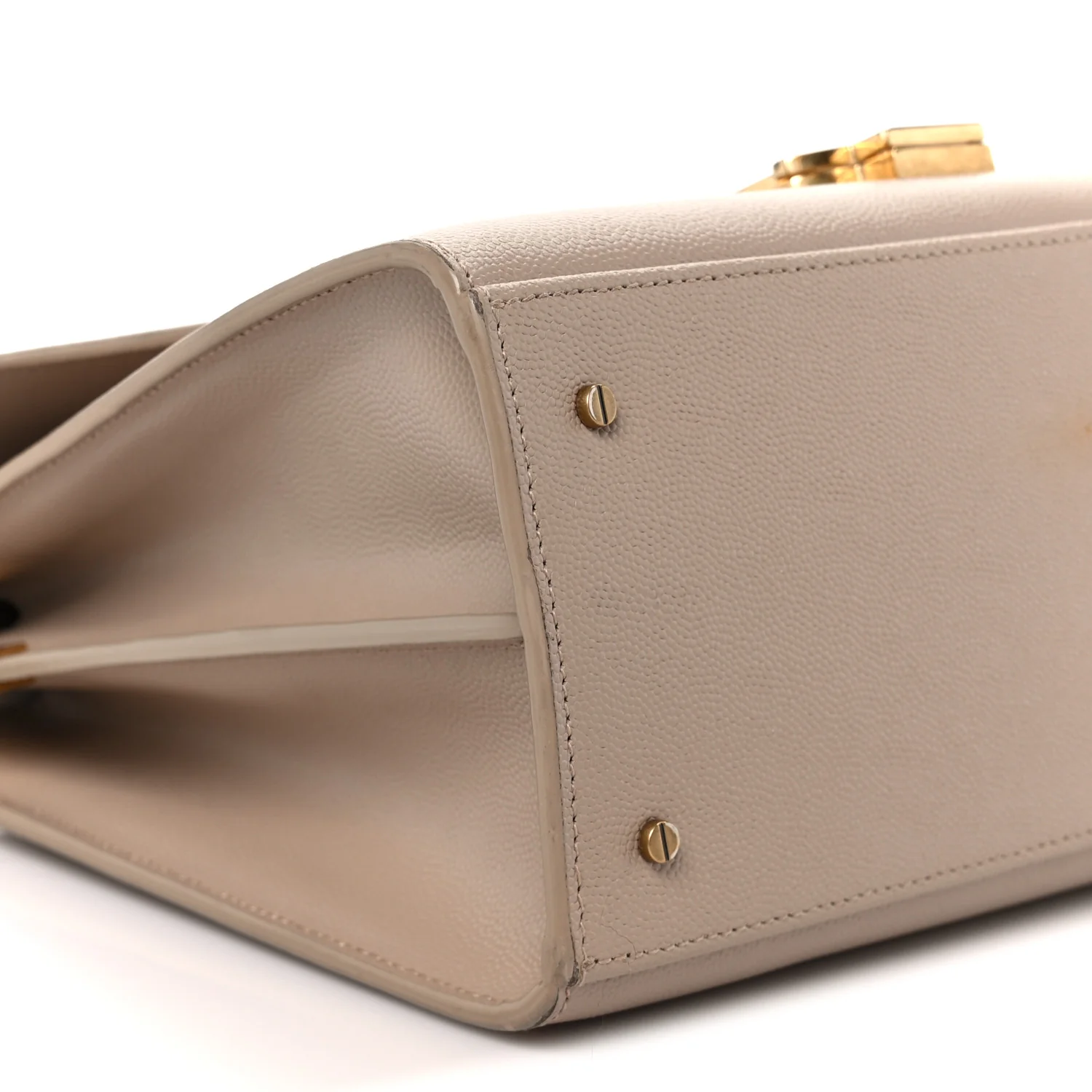 Grain de Poudre Medium Classic Monogram Cassandra Top Handle Dark Beige - Image 10