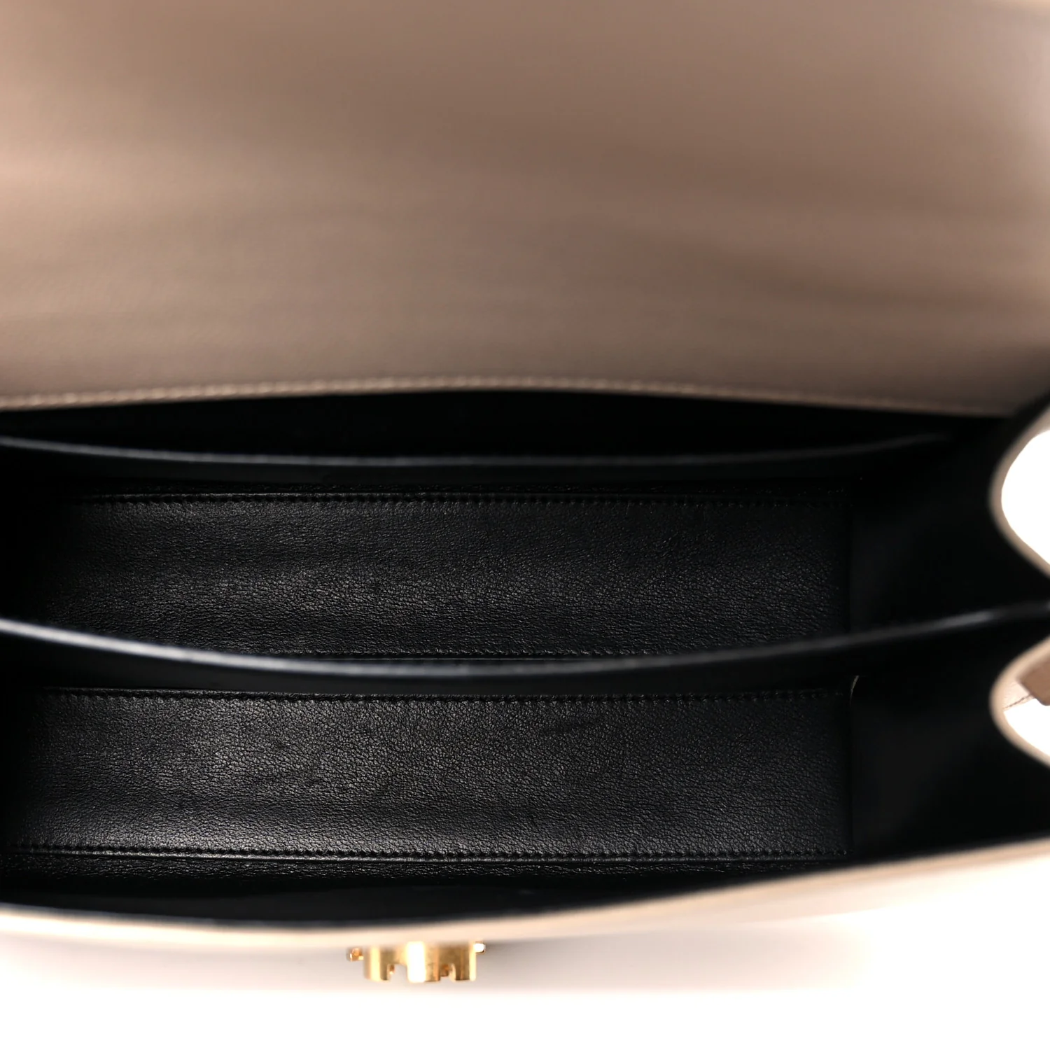Grain de Poudre Medium Classic Monogram Cassandra Top Handle Dark Beige - Image 5